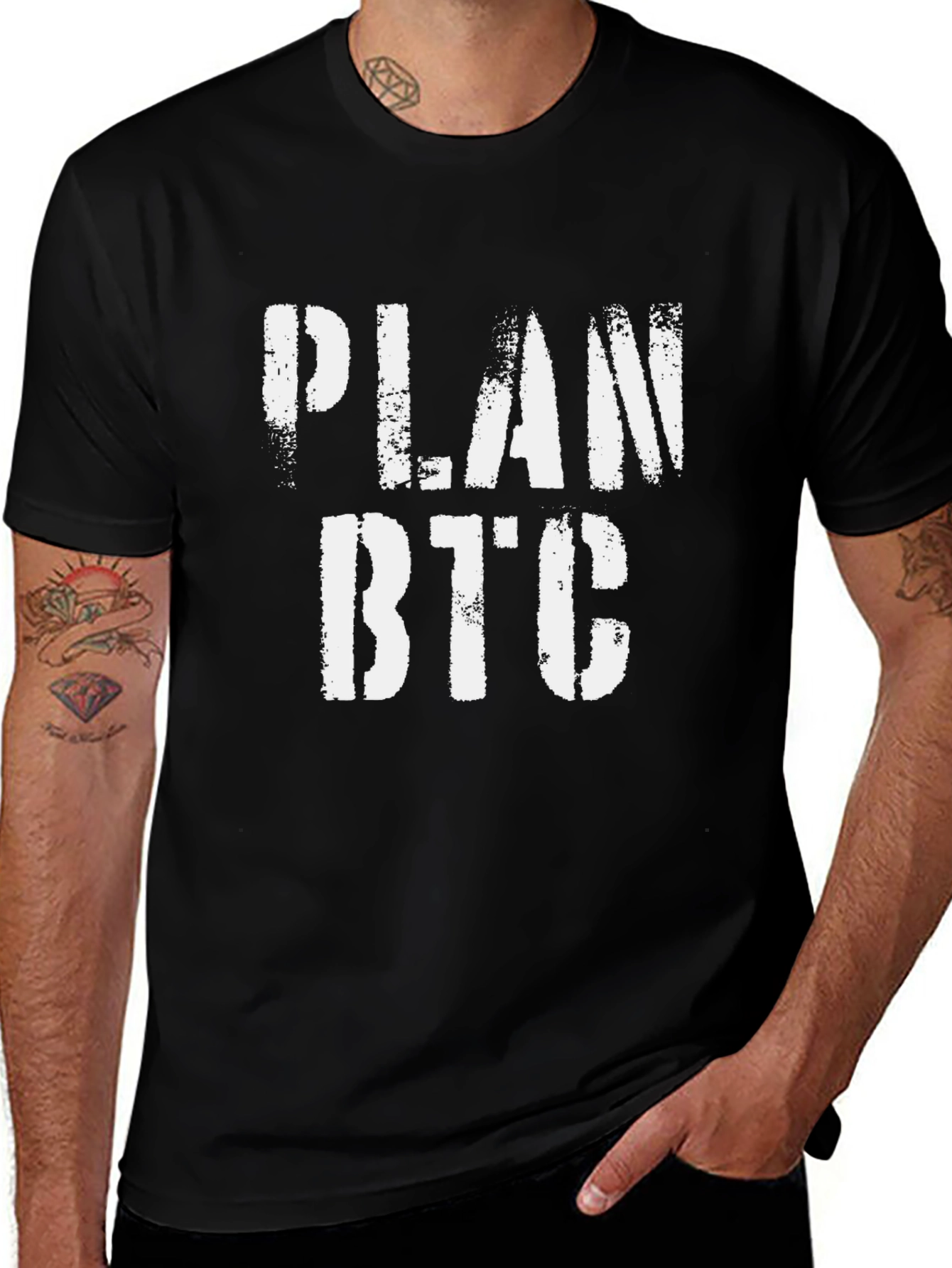 Plan BTC Crypto T-Shirt - Bitcoin Cryptocurrency Tee