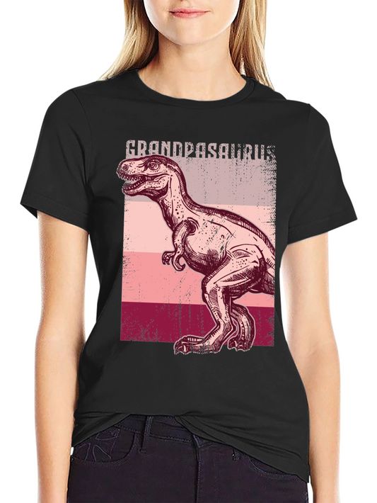 Grandpasaurus T-Rex Graphic Tee - Black