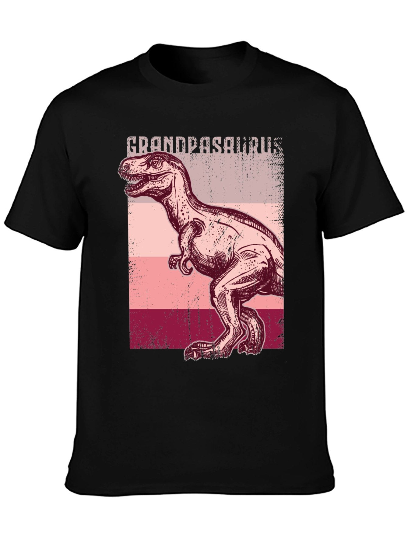 Grandpasaurus T-Rex Graphic Tee - Black