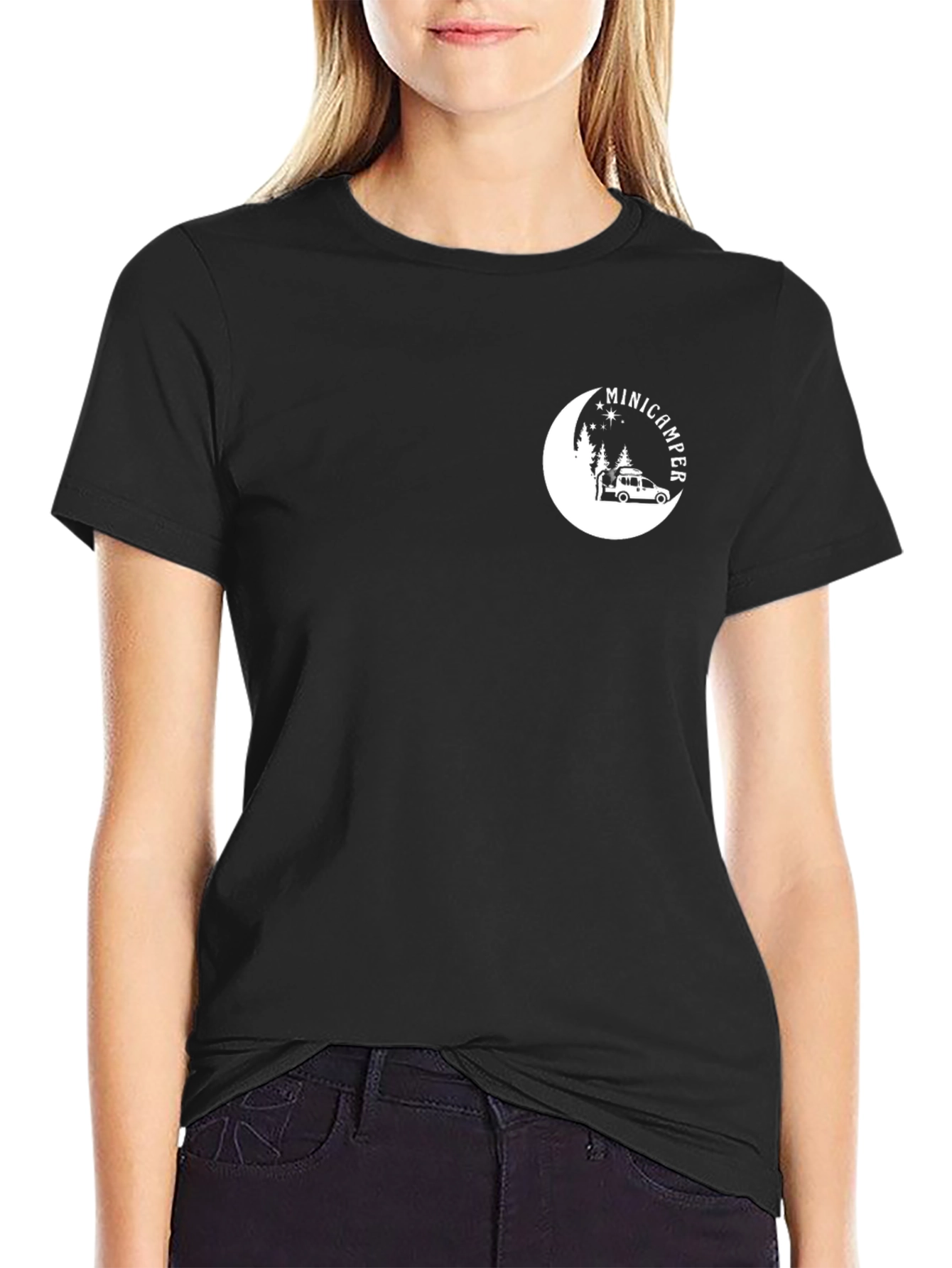 MiniCamper Graphic Tee - Black Camping T-Shirt