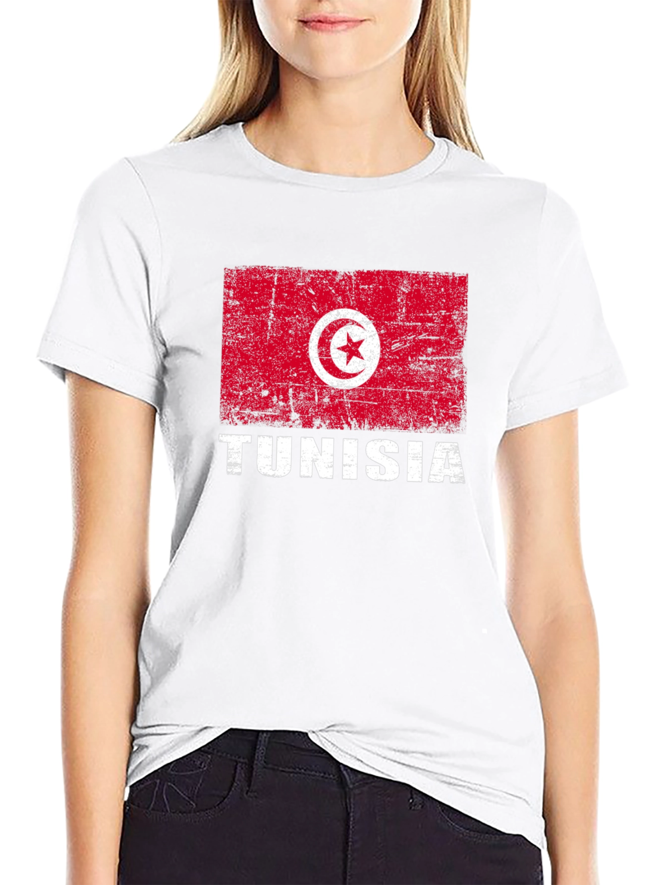 Tunisia Flag Graphic T-Shirt