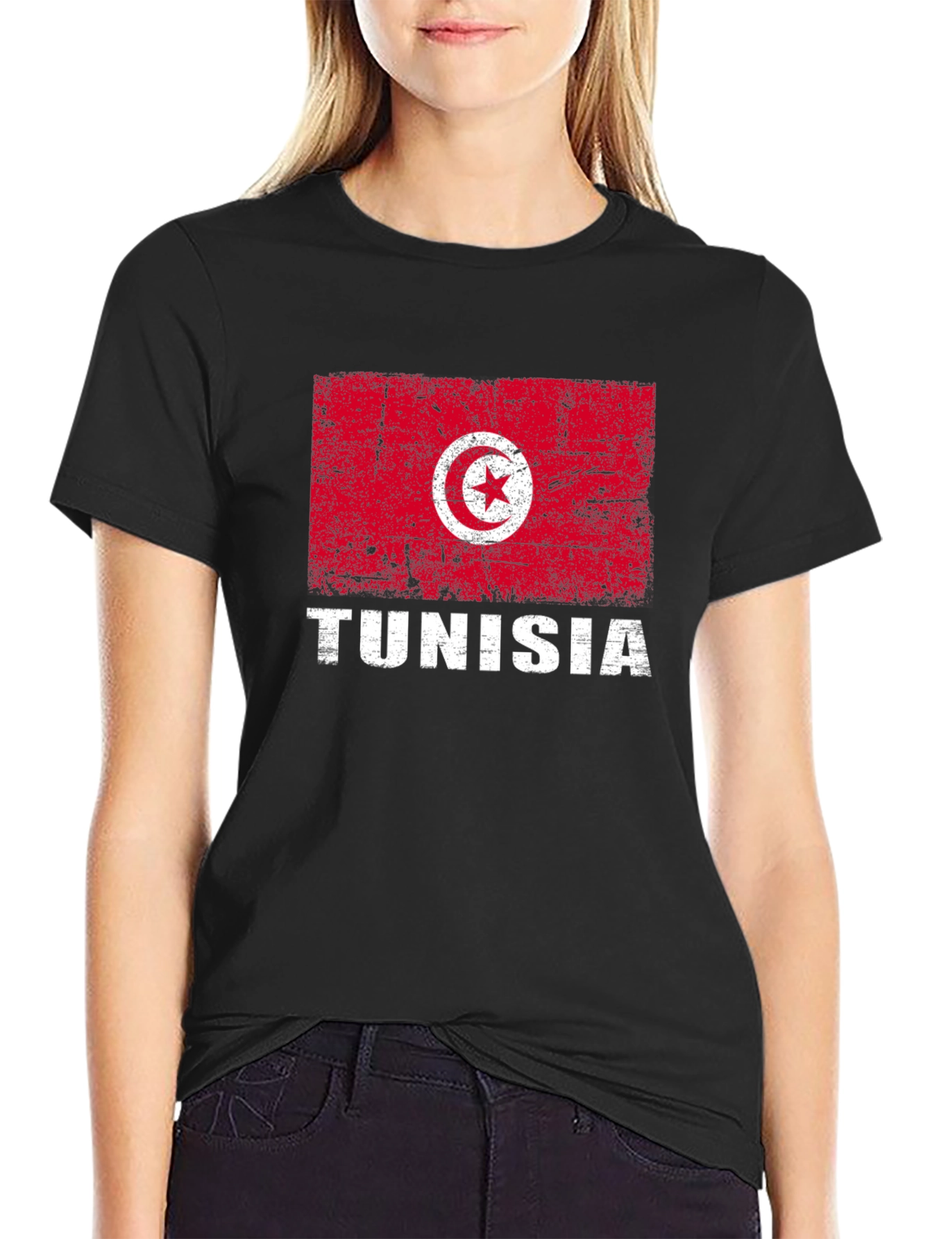 Tunisia Flag Graphic T-Shirt