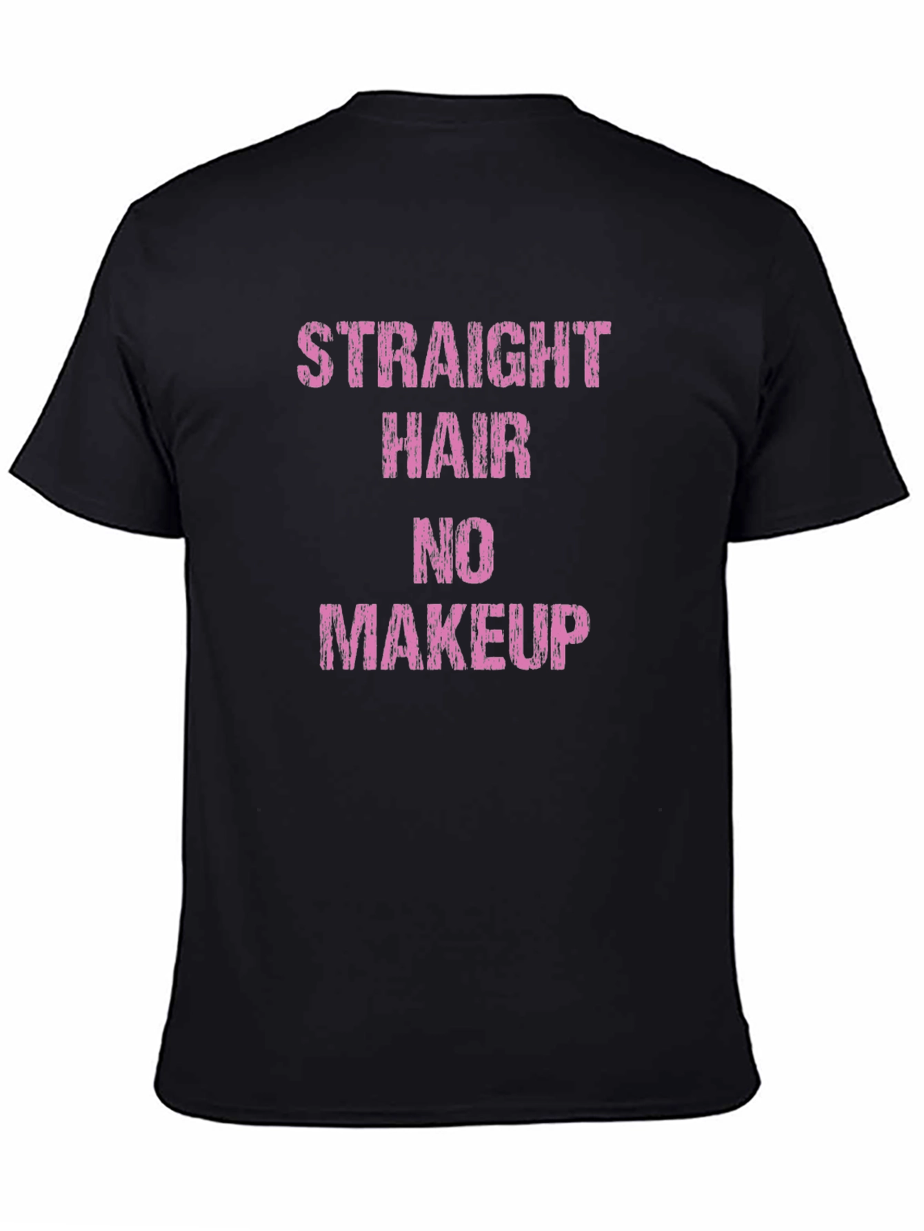 Straight Hair No Makeup Graphic Tee