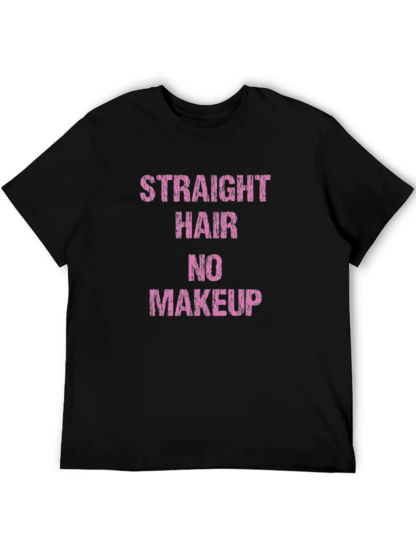 Straight Hair No Makeup Graphic Tee