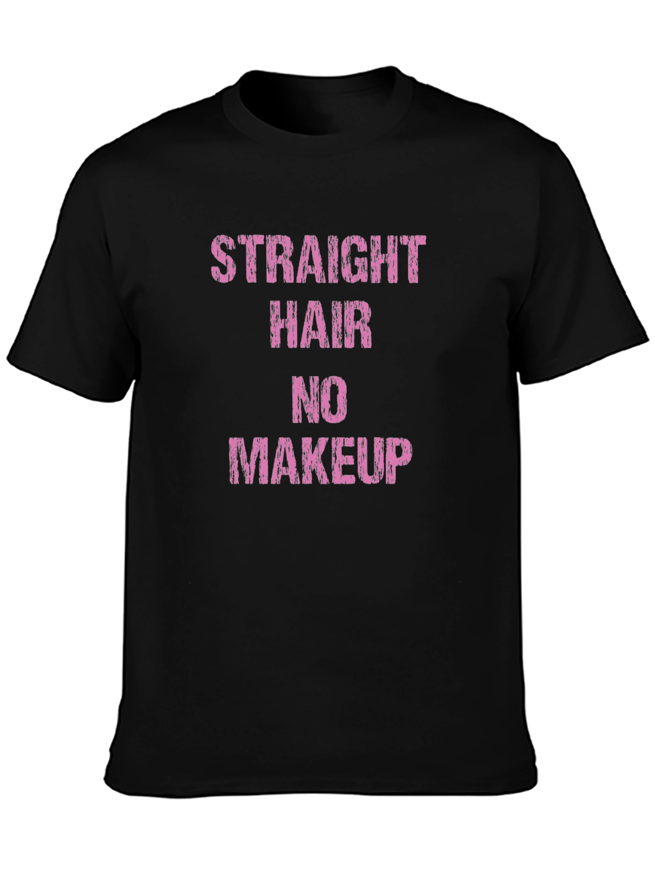 Straight Hair No Makeup Graphic Tee