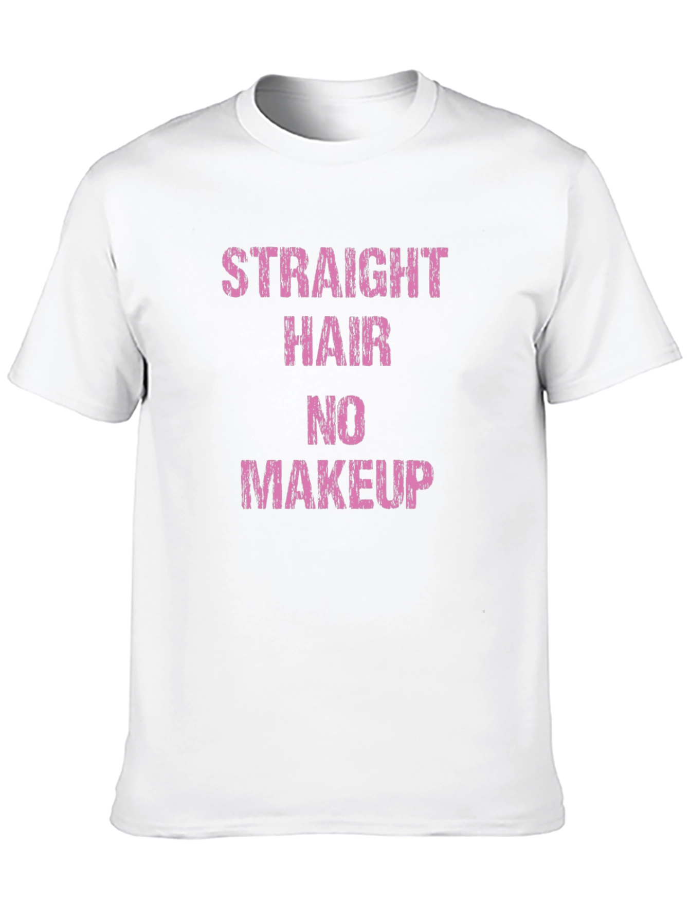 Straight Hair No Makeup Graphic Tee