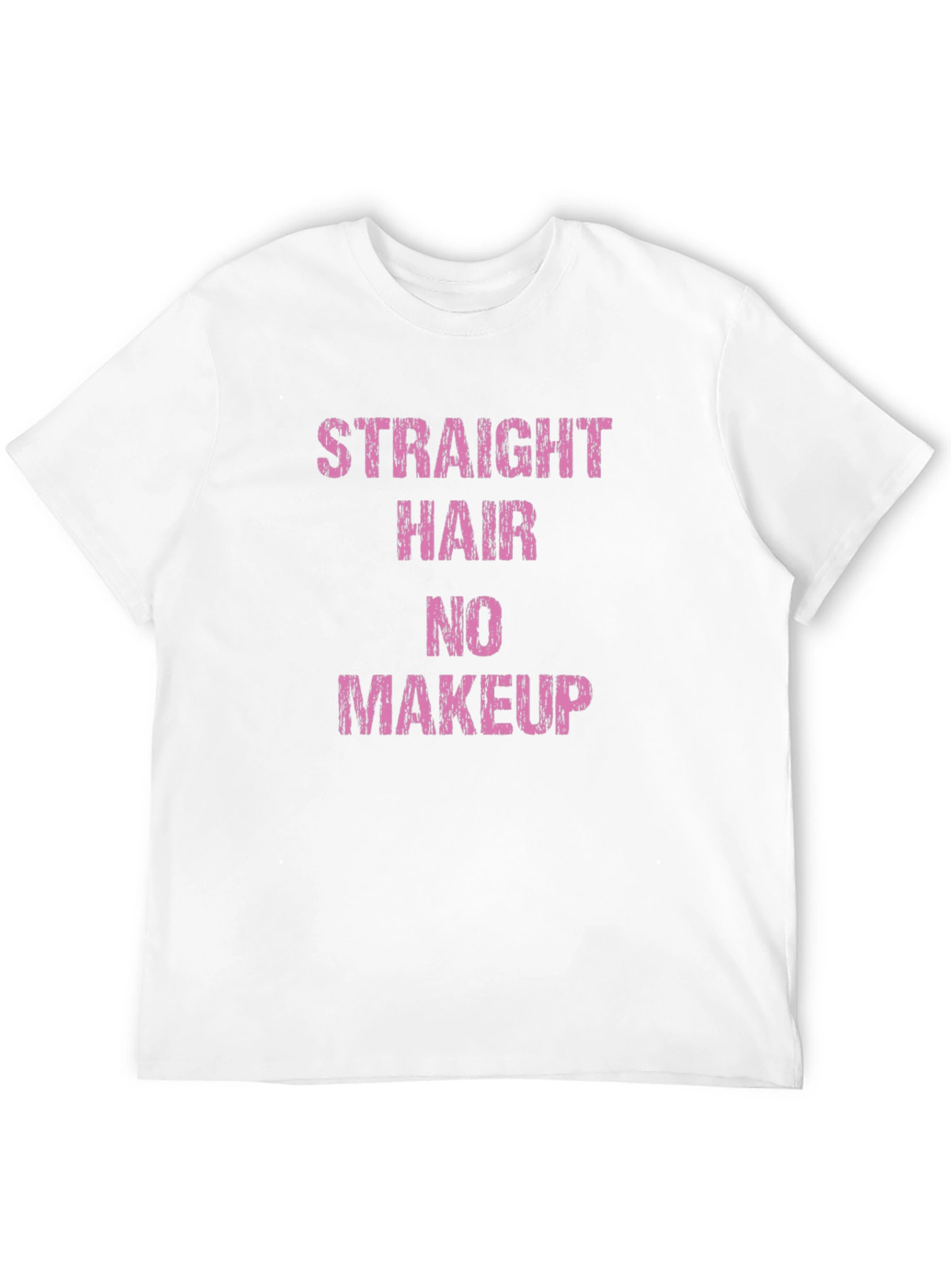 Straight Hair No Makeup Graphic Tee