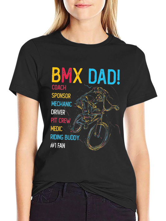 BMX Dad Graphic Tee - Gift for BMX Racing Fathers