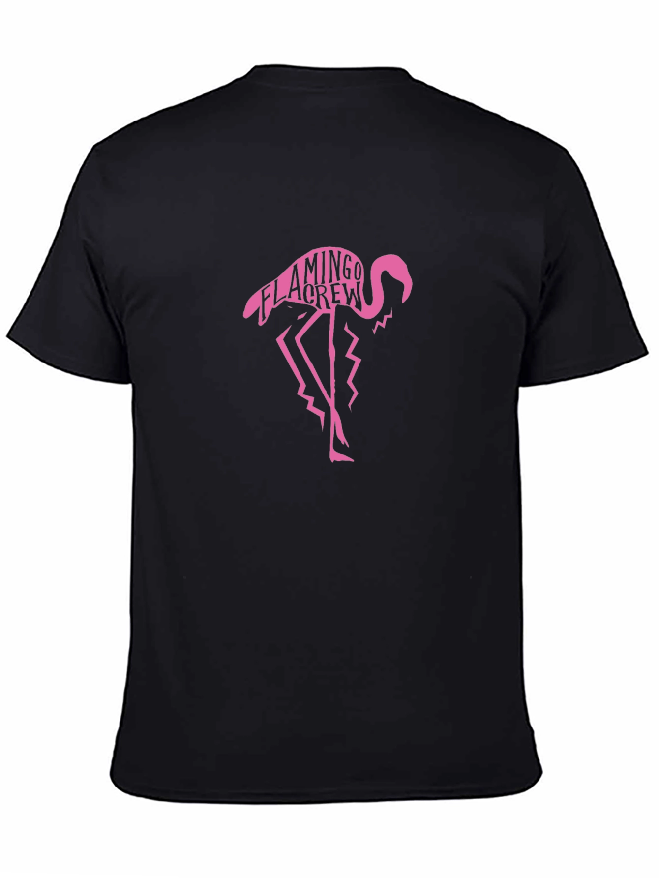 Flamingo Crew Graphic Tee - Mens Black T-Shirt