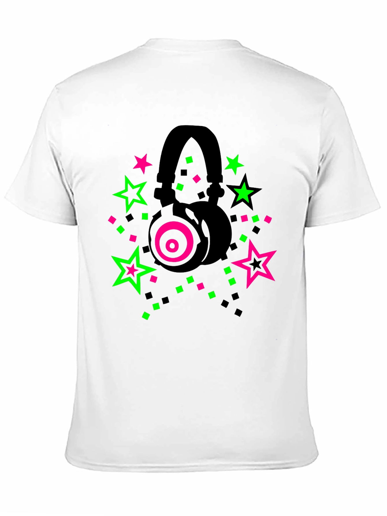 Neon Headphones T-Shirt: Party Vibes!