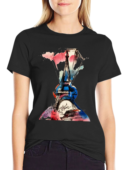 Eiffel Tower Paris Graphic T-Shirt