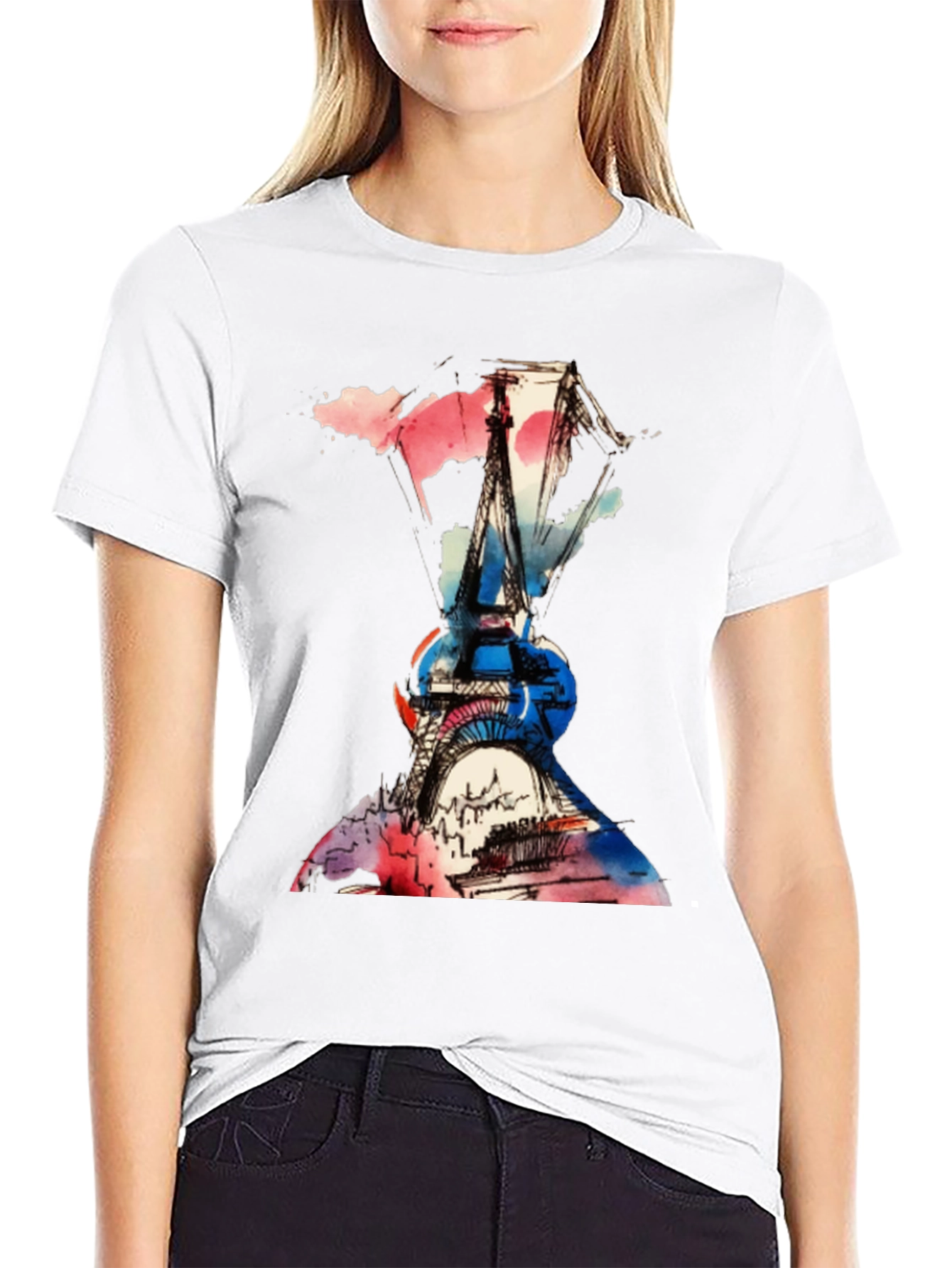 Eiffel Tower Paris Graphic T-Shirt