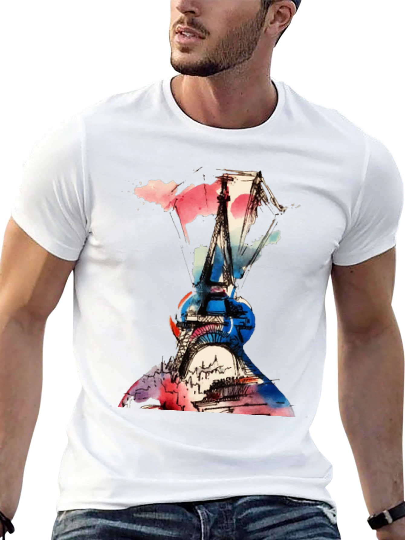 Eiffel Tower Paris Graphic T-Shirt
