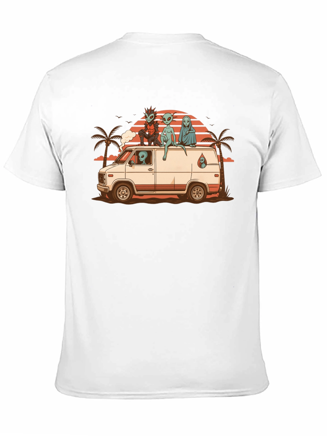 Alien Van T-Shirt - Retro Graphic Tee