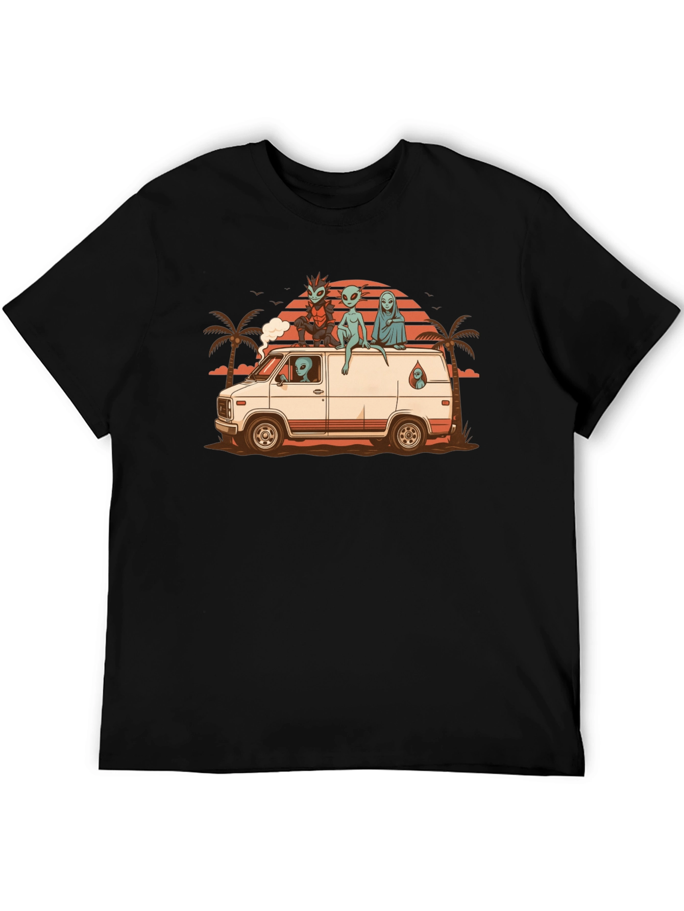 Alien Van T-Shirt - Retro Graphic Tee