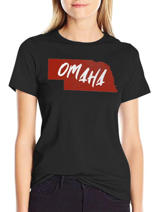 Omaha Nebraska State Map T-Shirt
