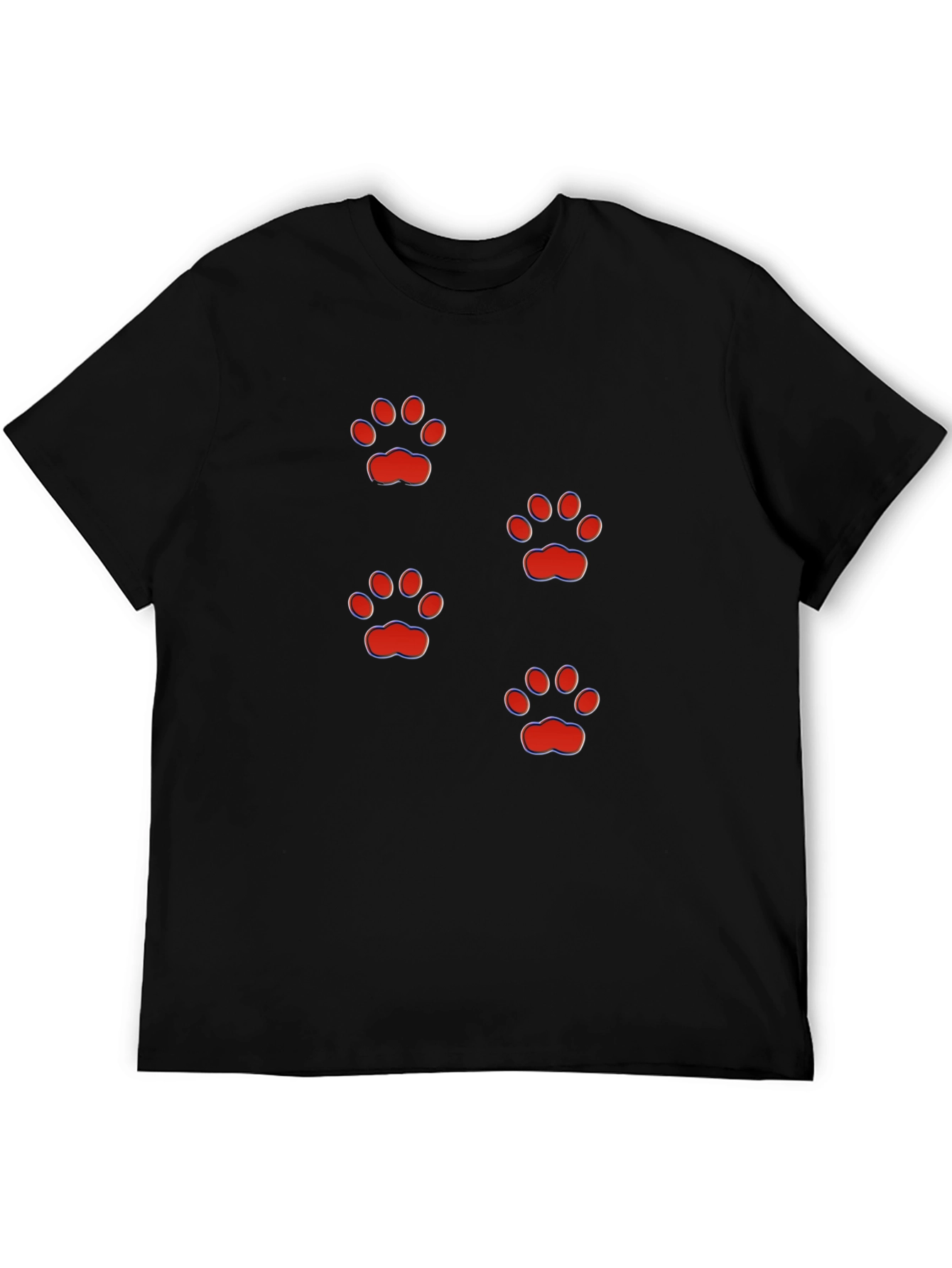 Fun Paw Print T-Shirt - Casual Style