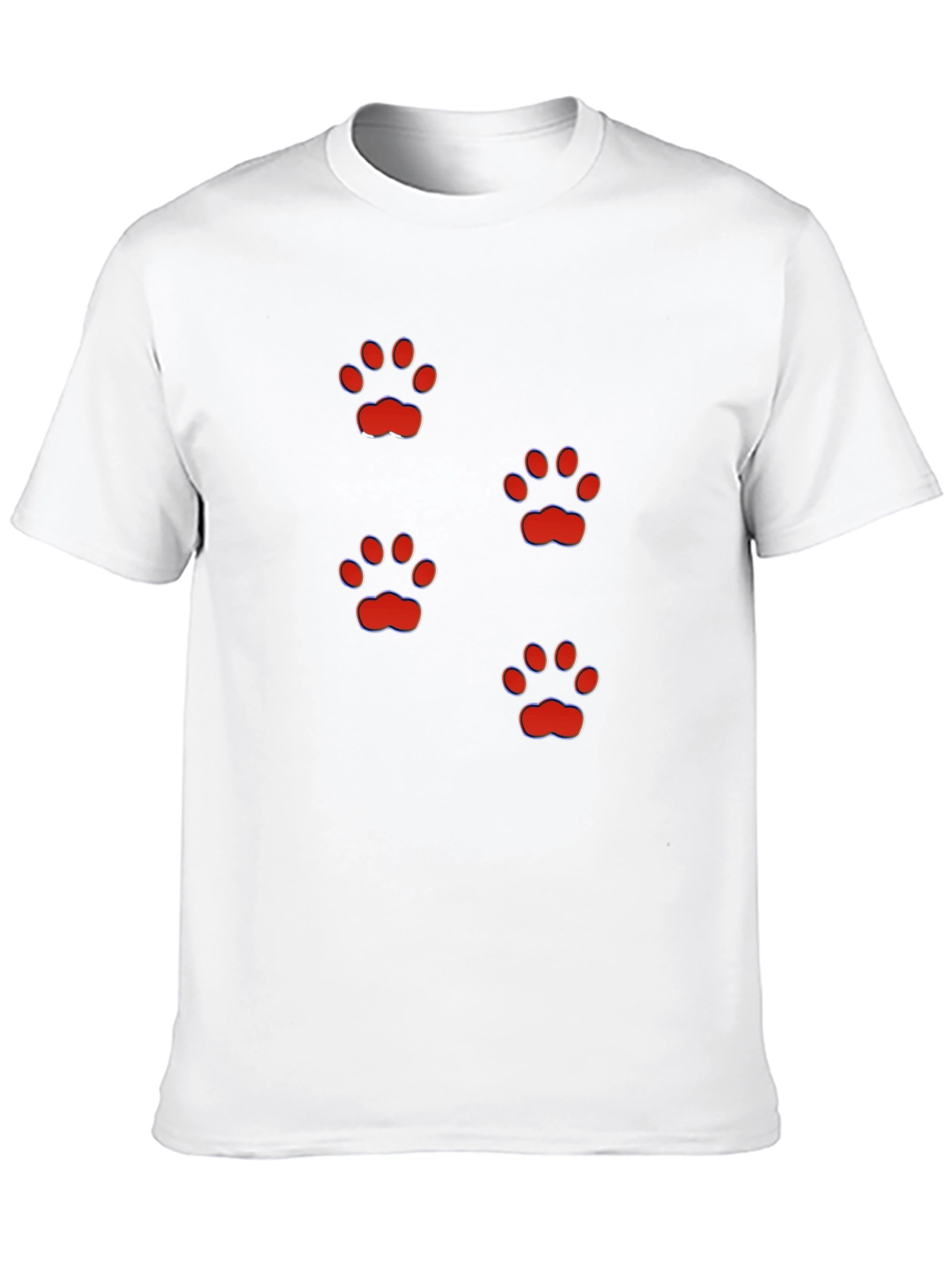 Fun Paw Print T-Shirt - Casual Style