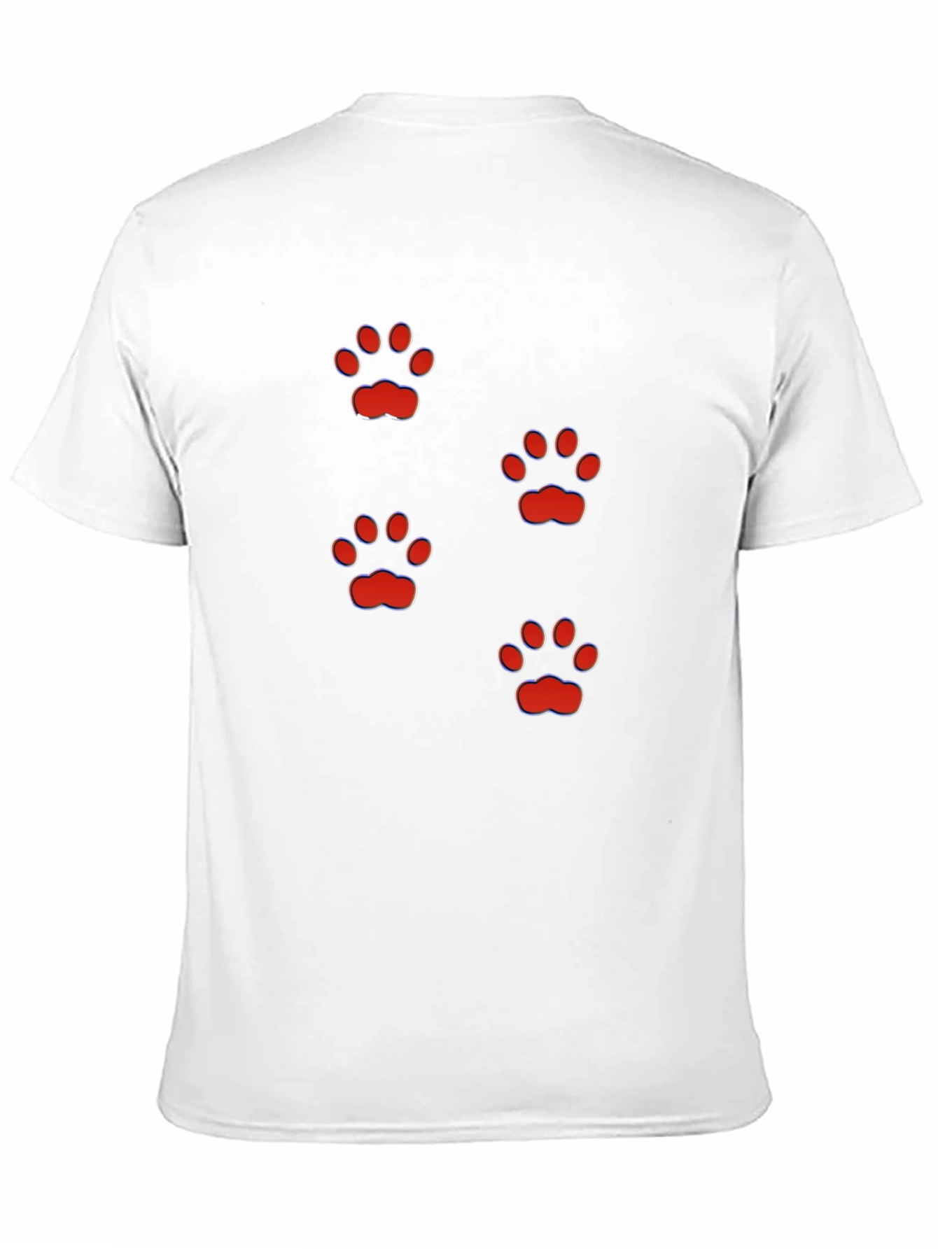 Fun Paw Print T-Shirt - Casual Style