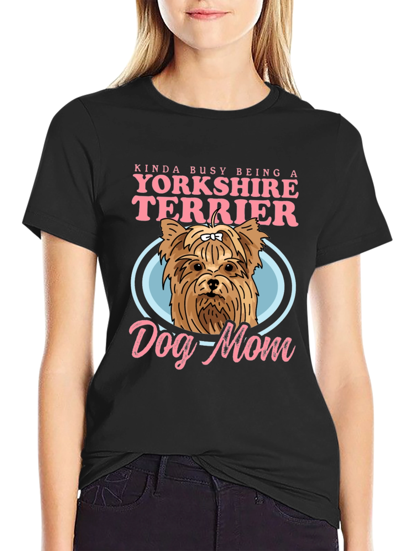 Yorkshire Terrier Dog Mom Graphic Tee
