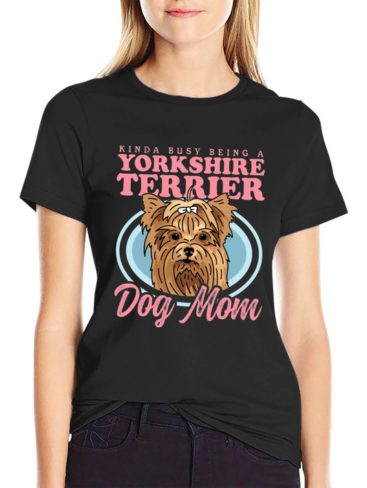 Yorkshire Terrier Dog Mom Graphic Tee