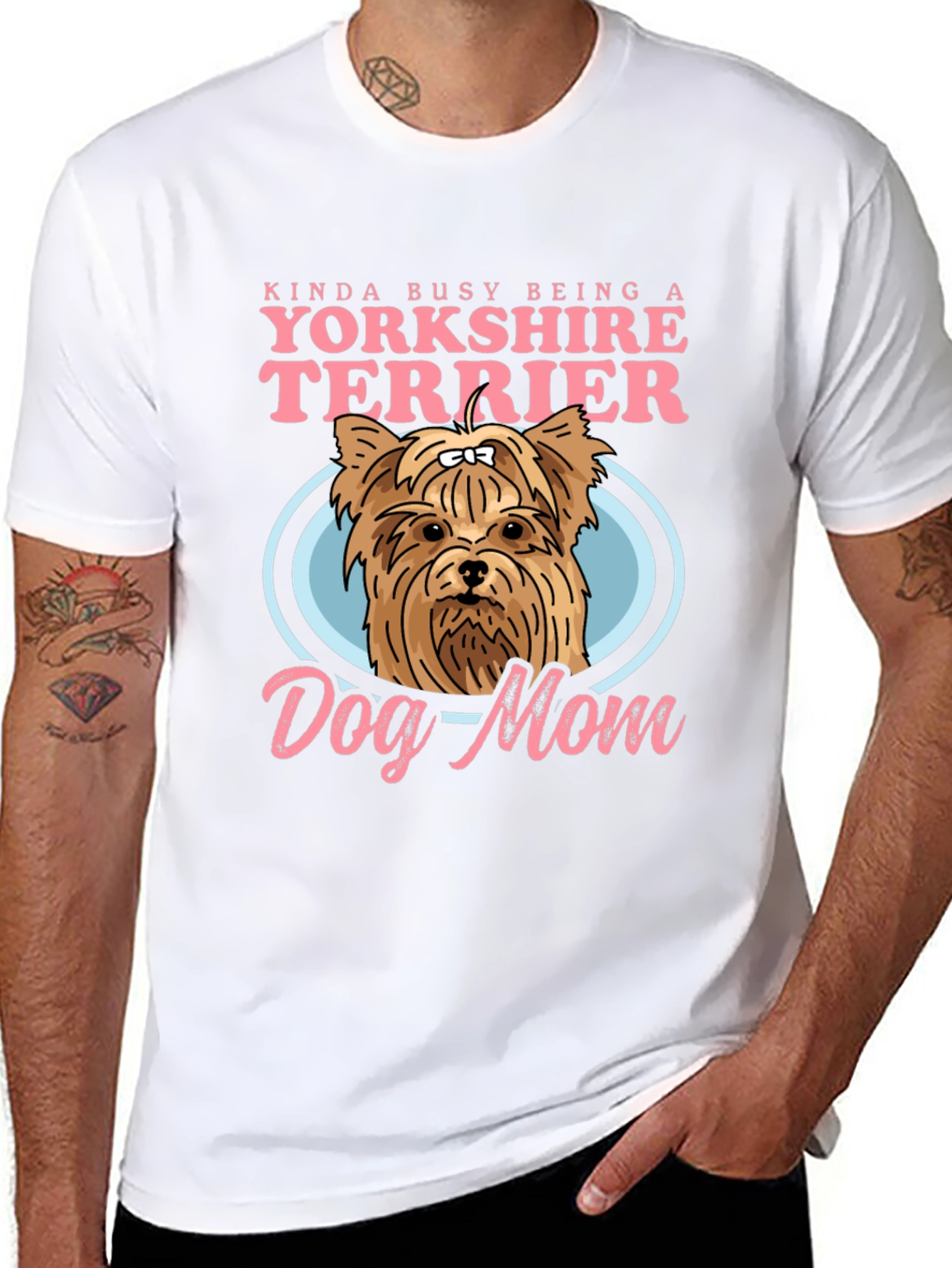 Yorkshire Terrier Dog Mom Graphic Tee