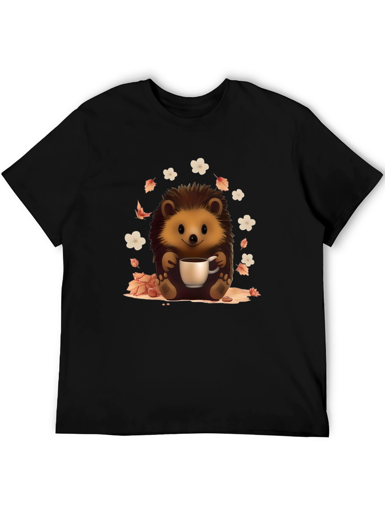 Cute Hedgehog Coffee Lover T-Shirt