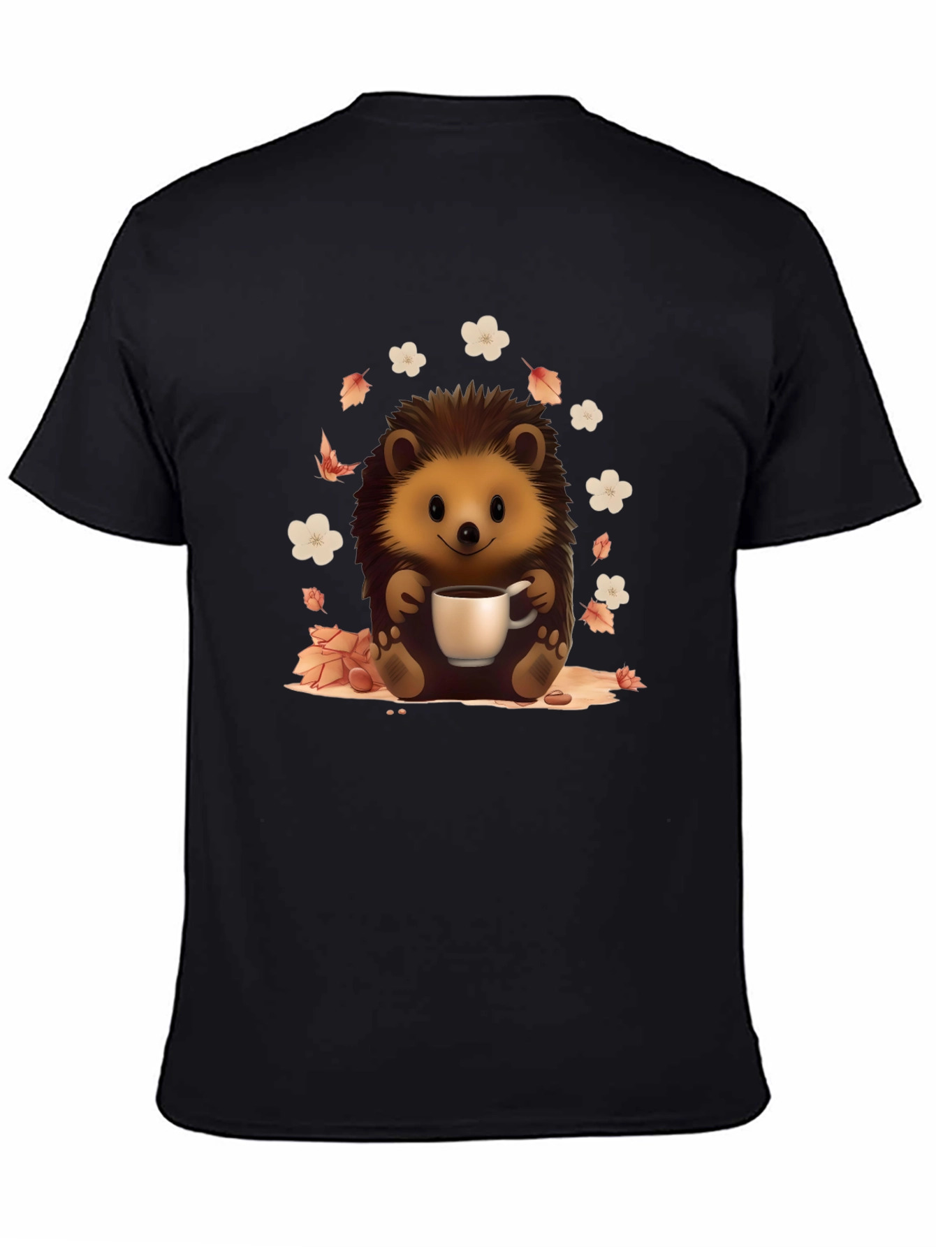 Cute Hedgehog Coffee Lover T-Shirt
