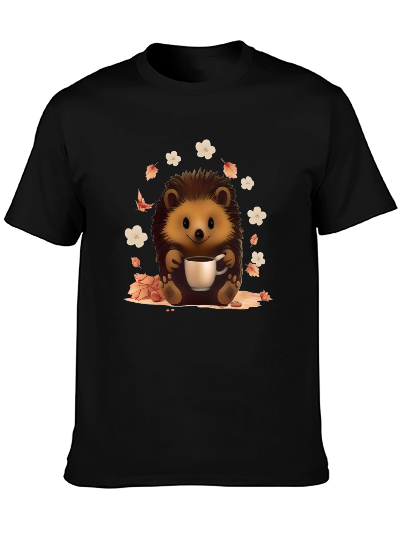 Cute Hedgehog Coffee Lover T-Shirt