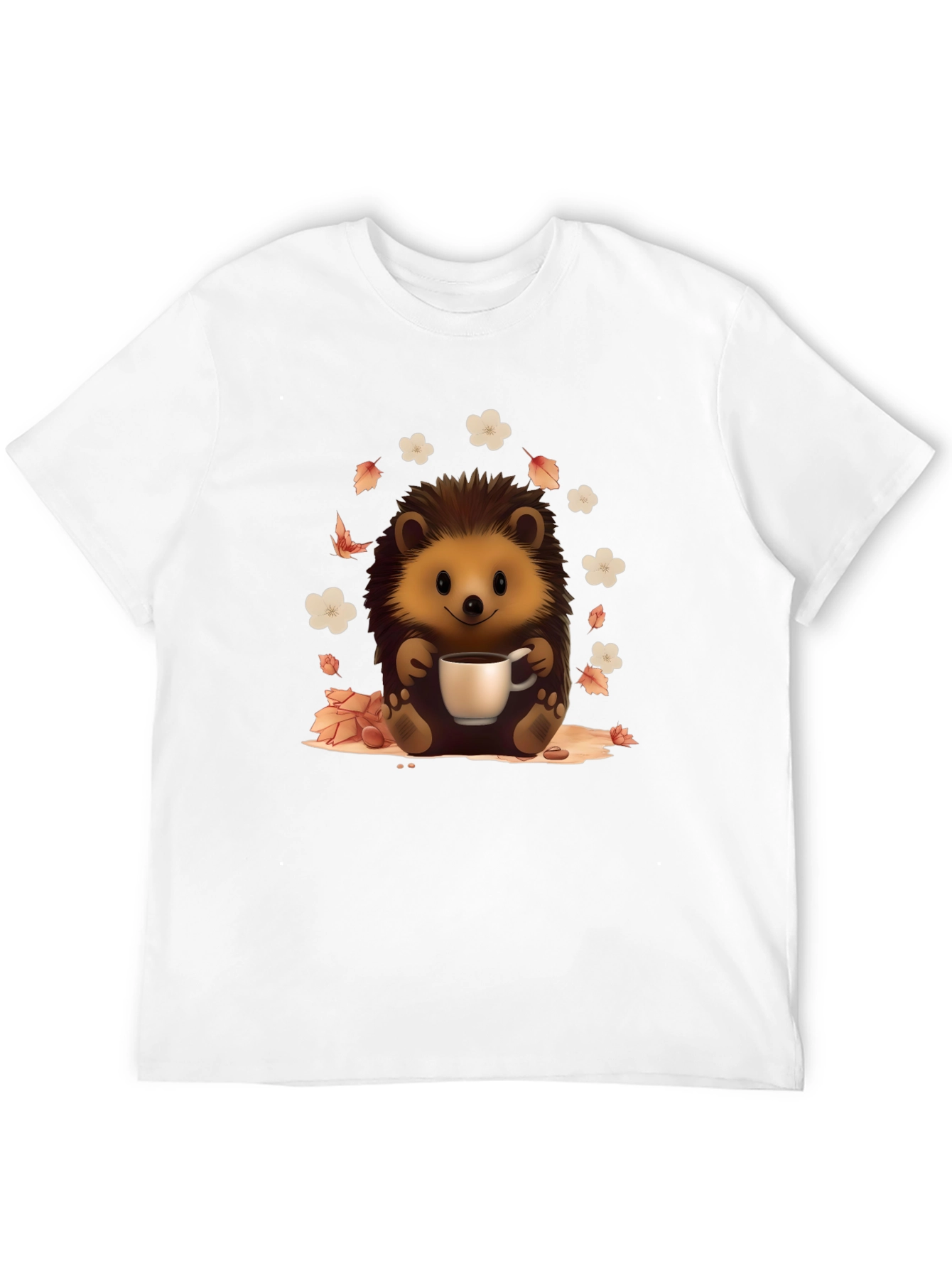 Cute Hedgehog Coffee Lover T-Shirt
