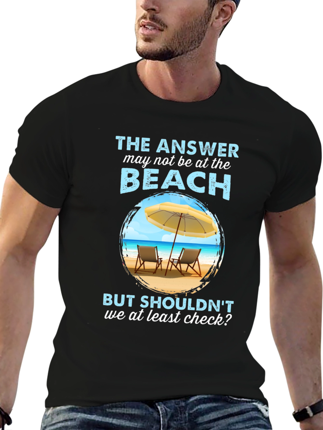 Beach Answer Graphic T-Shirt - Vacation Ready!