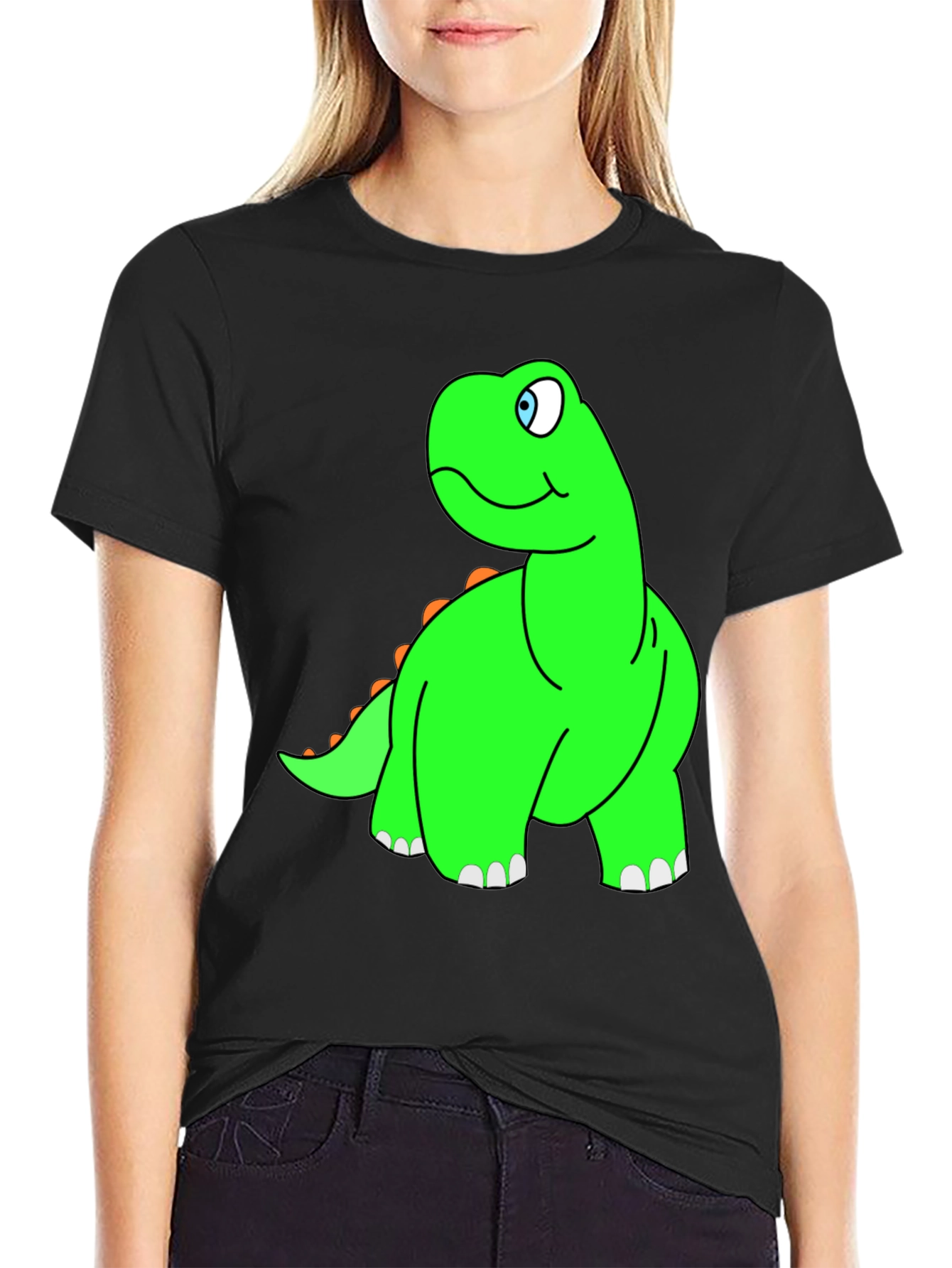 Cartoon Dinosaur Graphic Tee