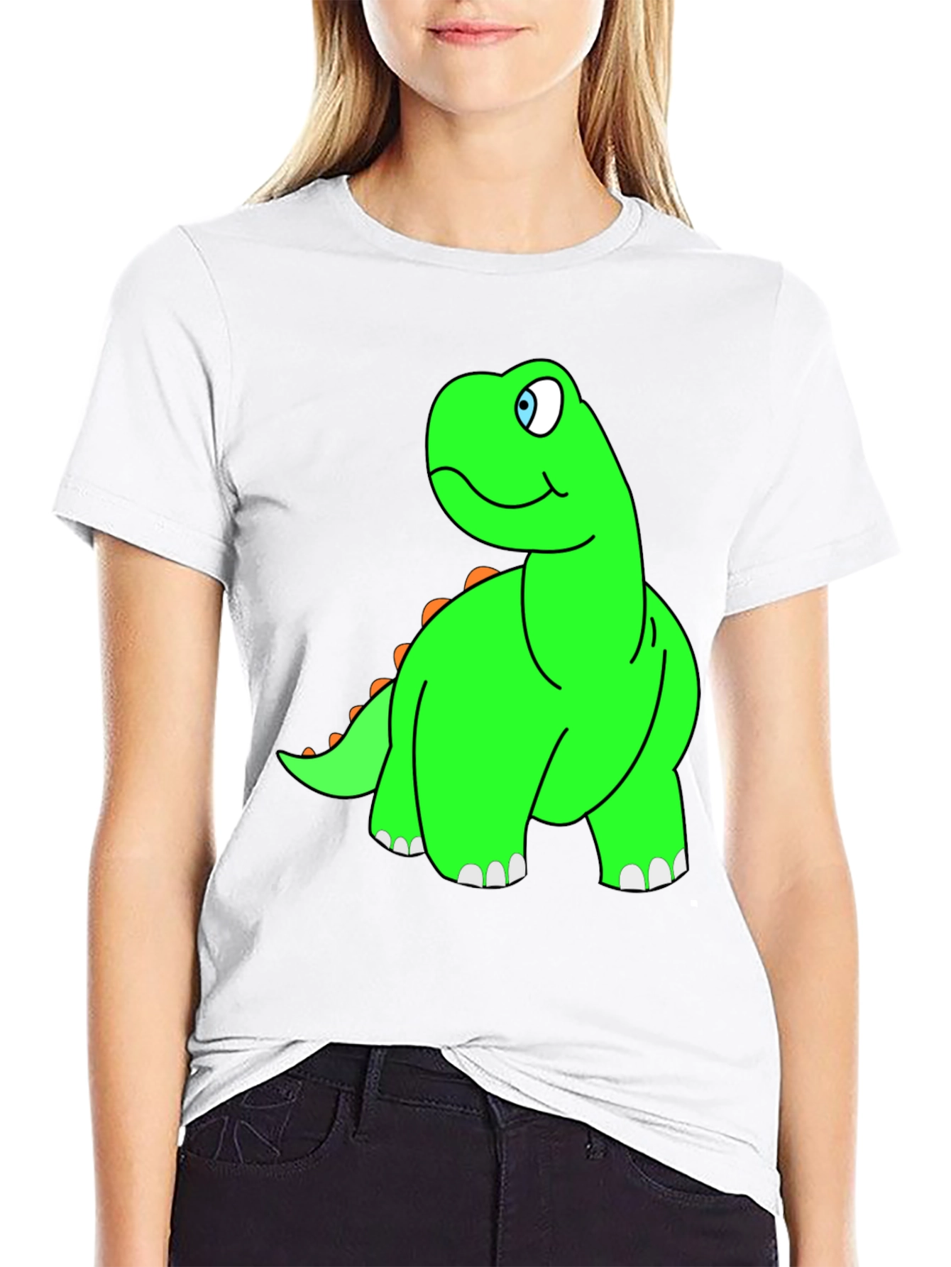 Cartoon Dinosaur Graphic Tee