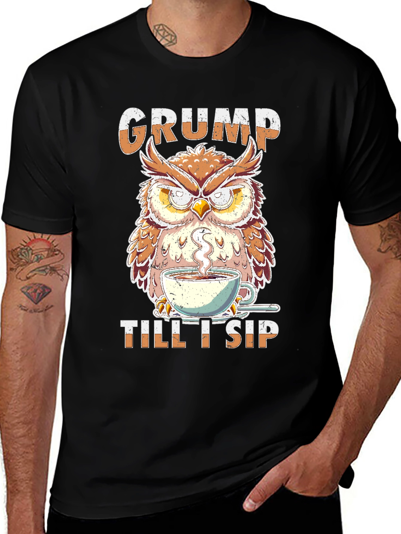 Grumpy Owl Coffee T-Shirt
