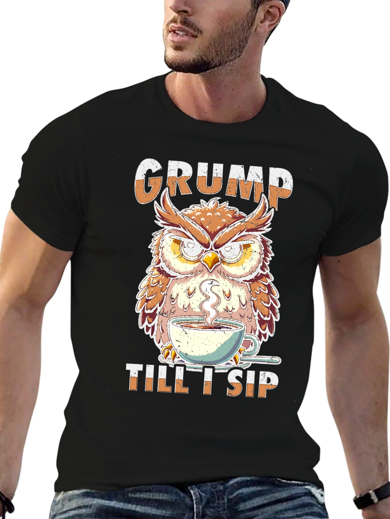 Grumpy Owl Coffee T-Shirt
