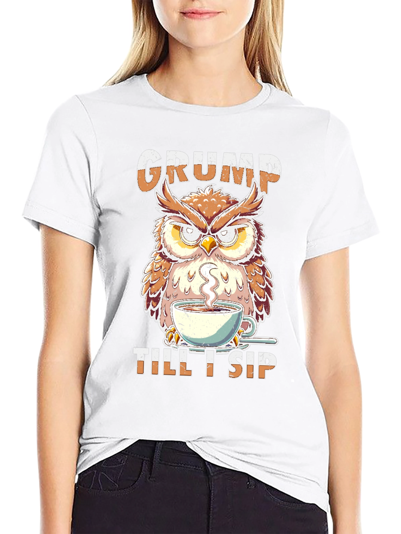 Grumpy Owl Coffee T-Shirt