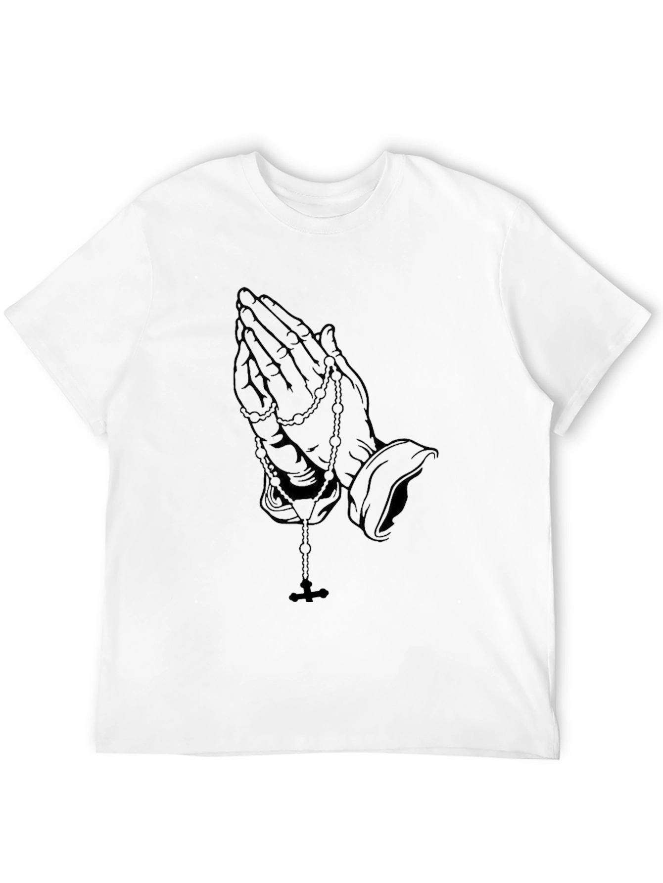 Praying Hands Graphic Print T-Shirt