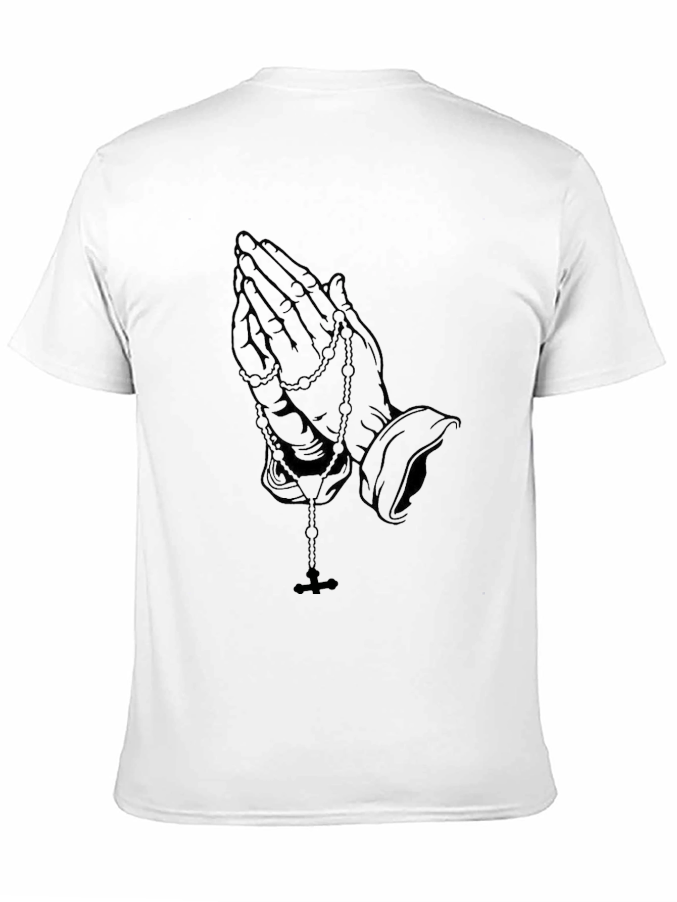Praying Hands Graphic Print T-Shirt