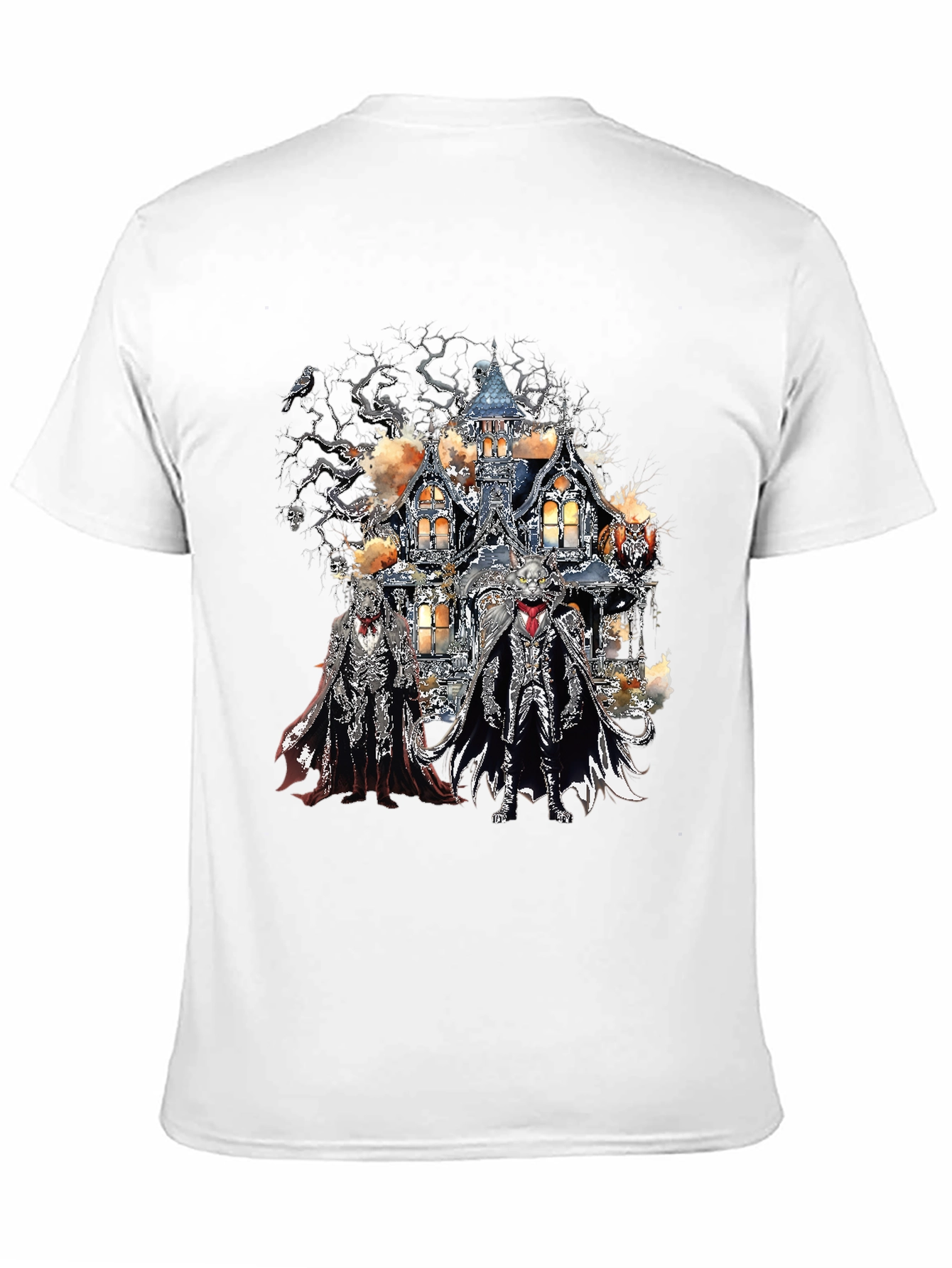 Haunted House Skeleton Crew Black T-Shirt