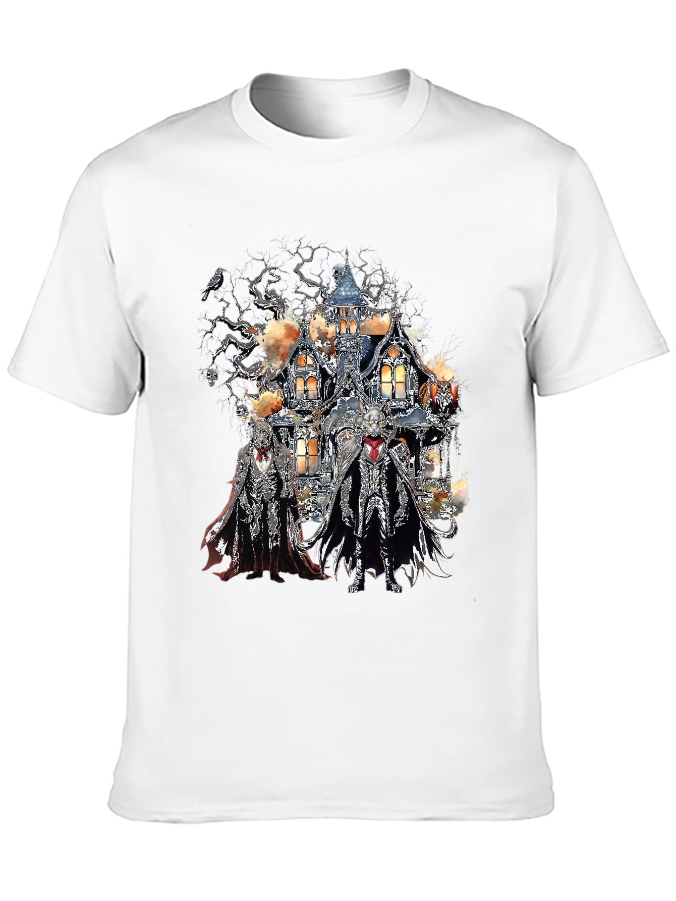 Haunted House Skeleton Crew Black T-Shirt