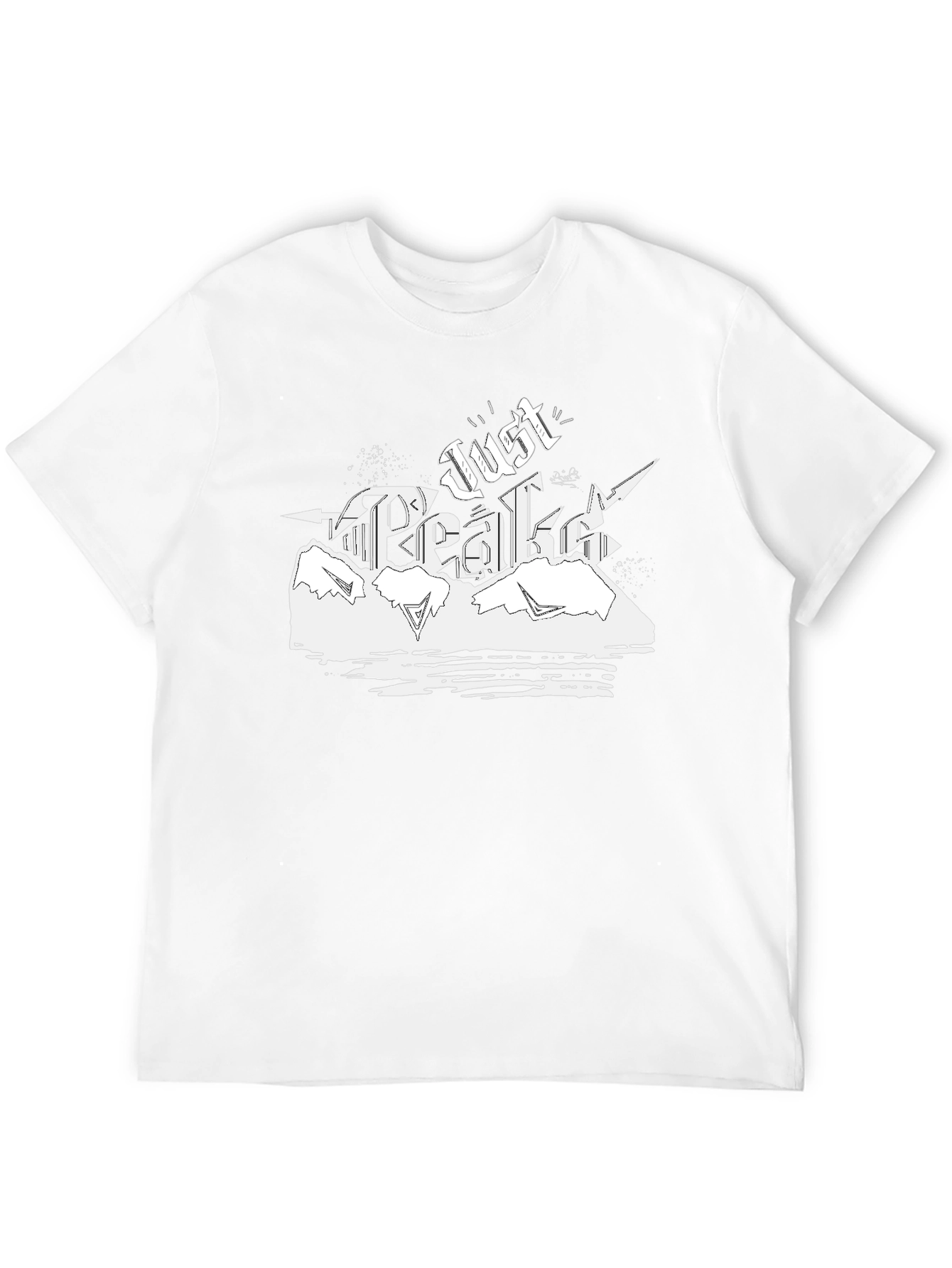 Just Peaks Black Graphic Tee