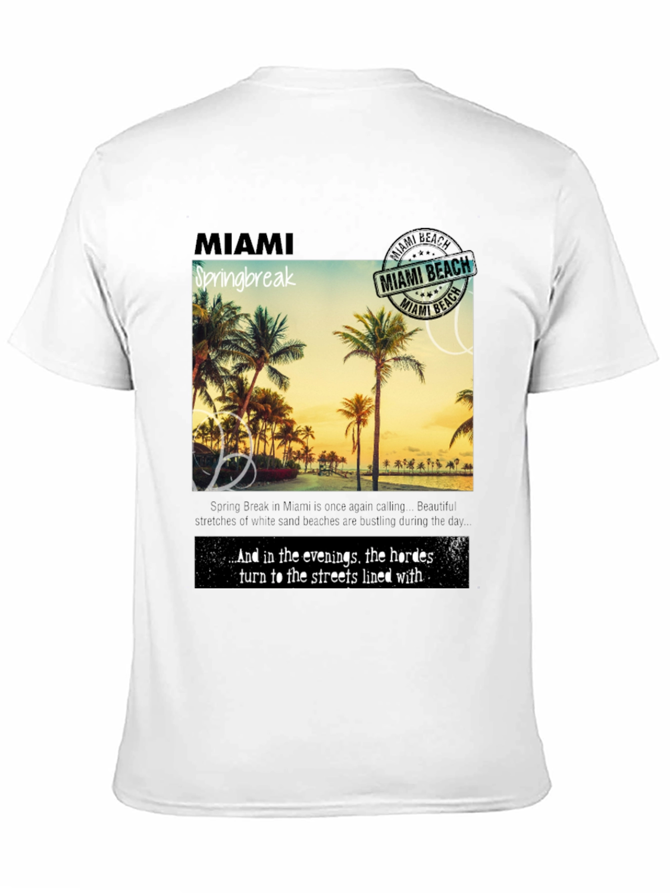 Miami Spring Break Graphic T-Shirt