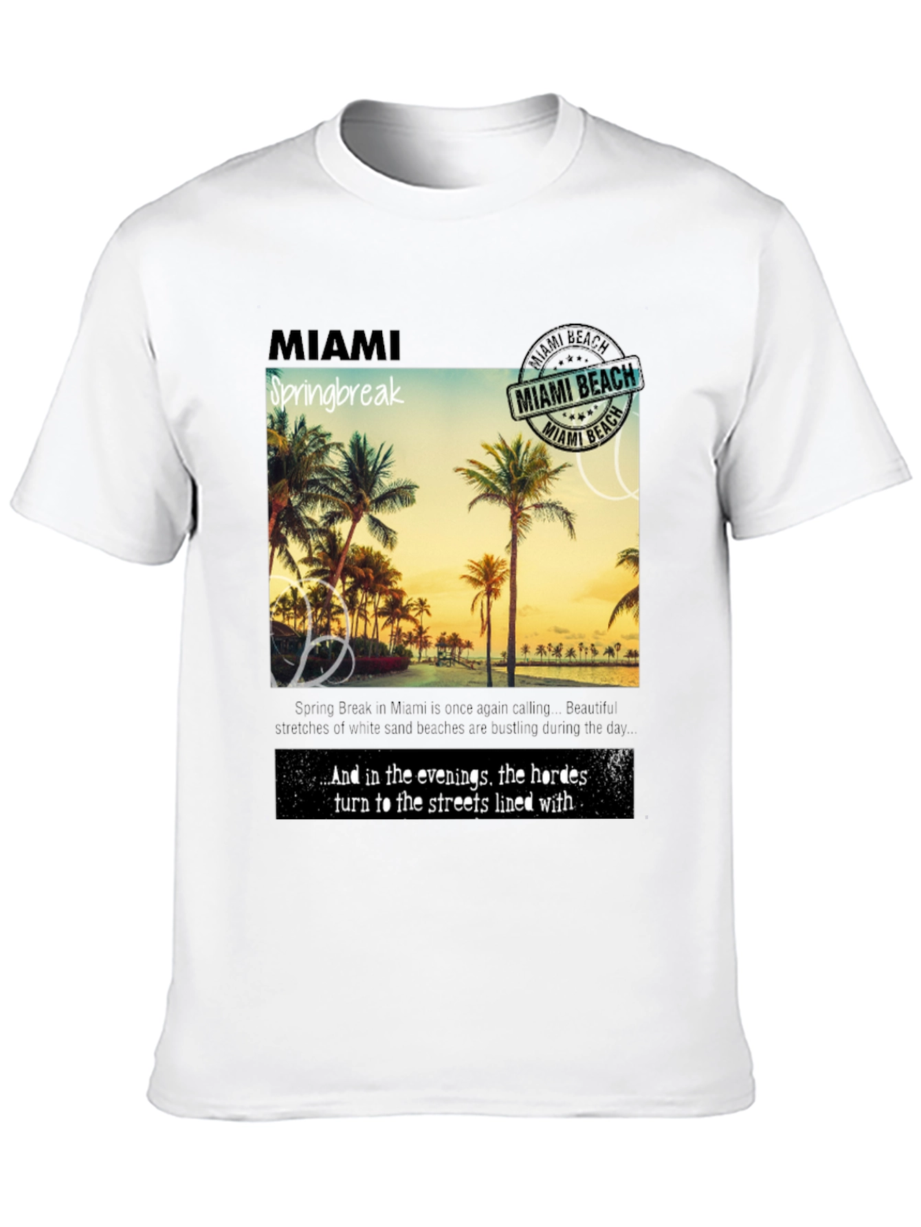 Miami Spring Break Graphic T-Shirt