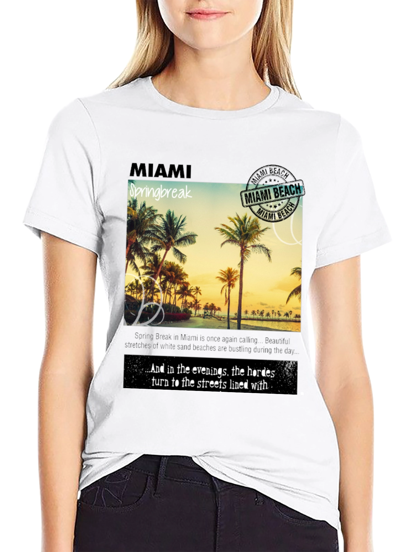 Miami Spring Break Graphic T-Shirt