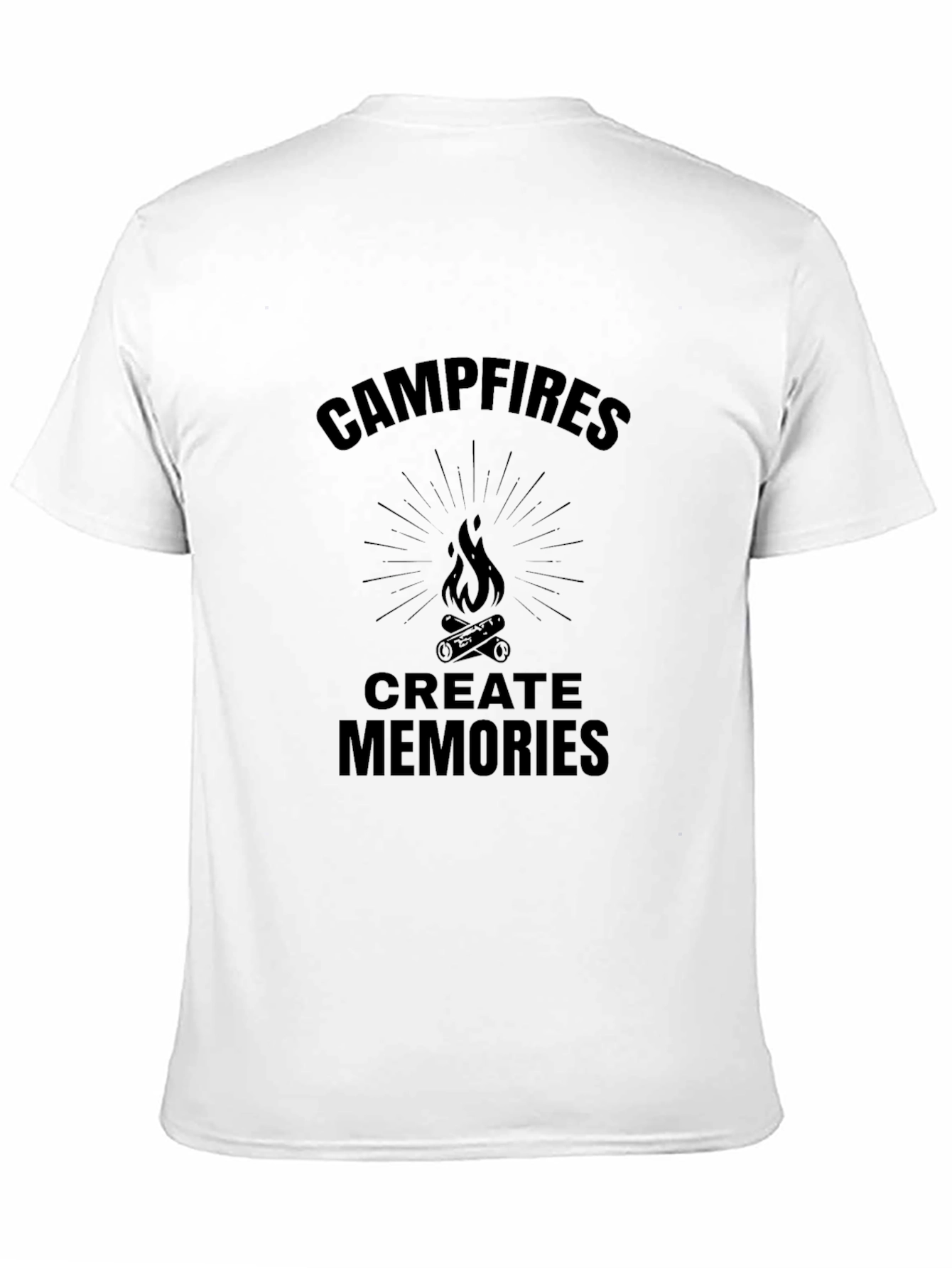Campfires Create Memories Black Graphic Tee