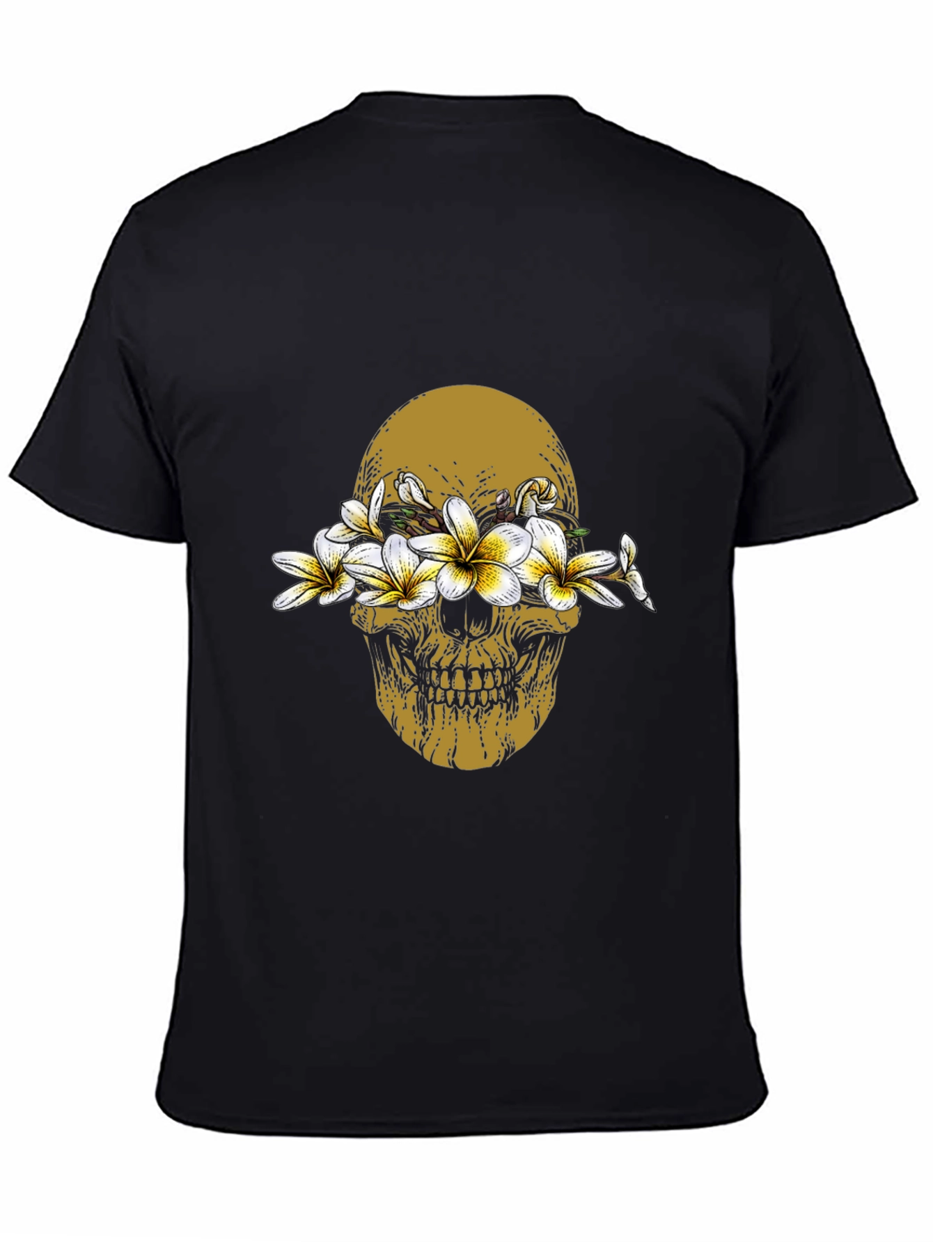 Floral Skull Graphic T-Shirt