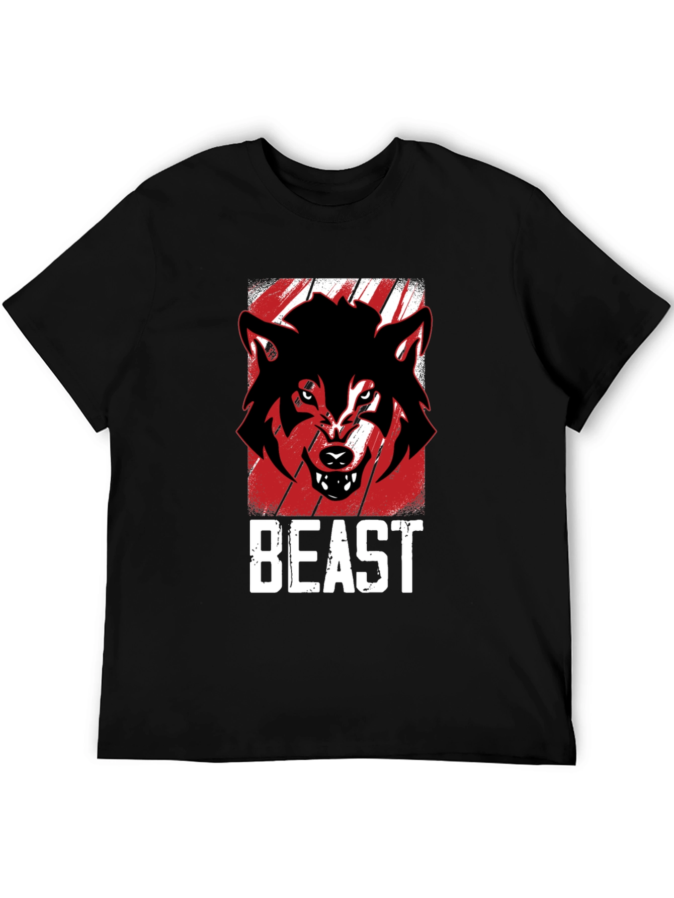 Beast Mode T-Shirt - Angry Wolf Graphic Tee