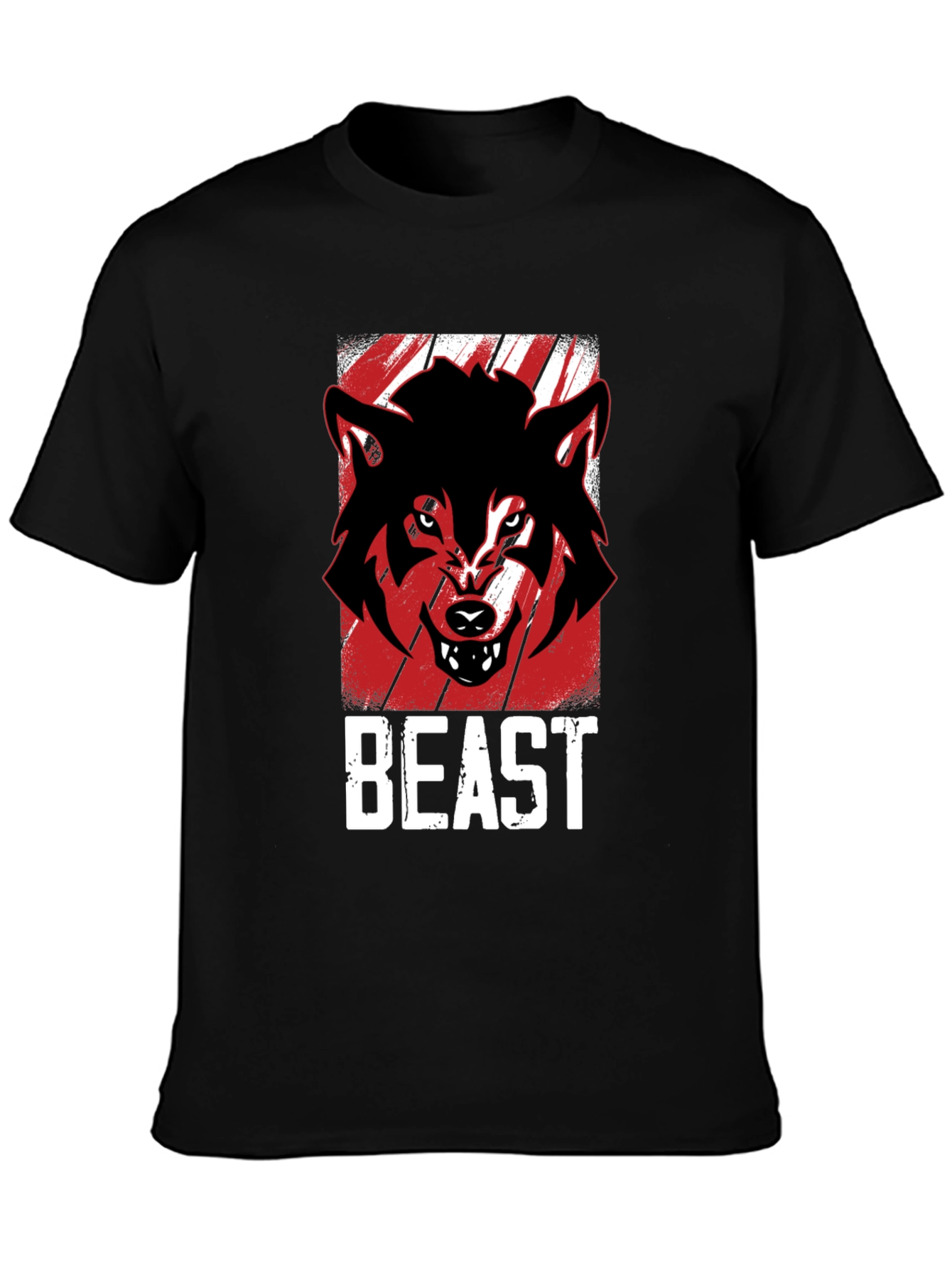 Beast Mode T-Shirt - Angry Wolf Graphic Tee
