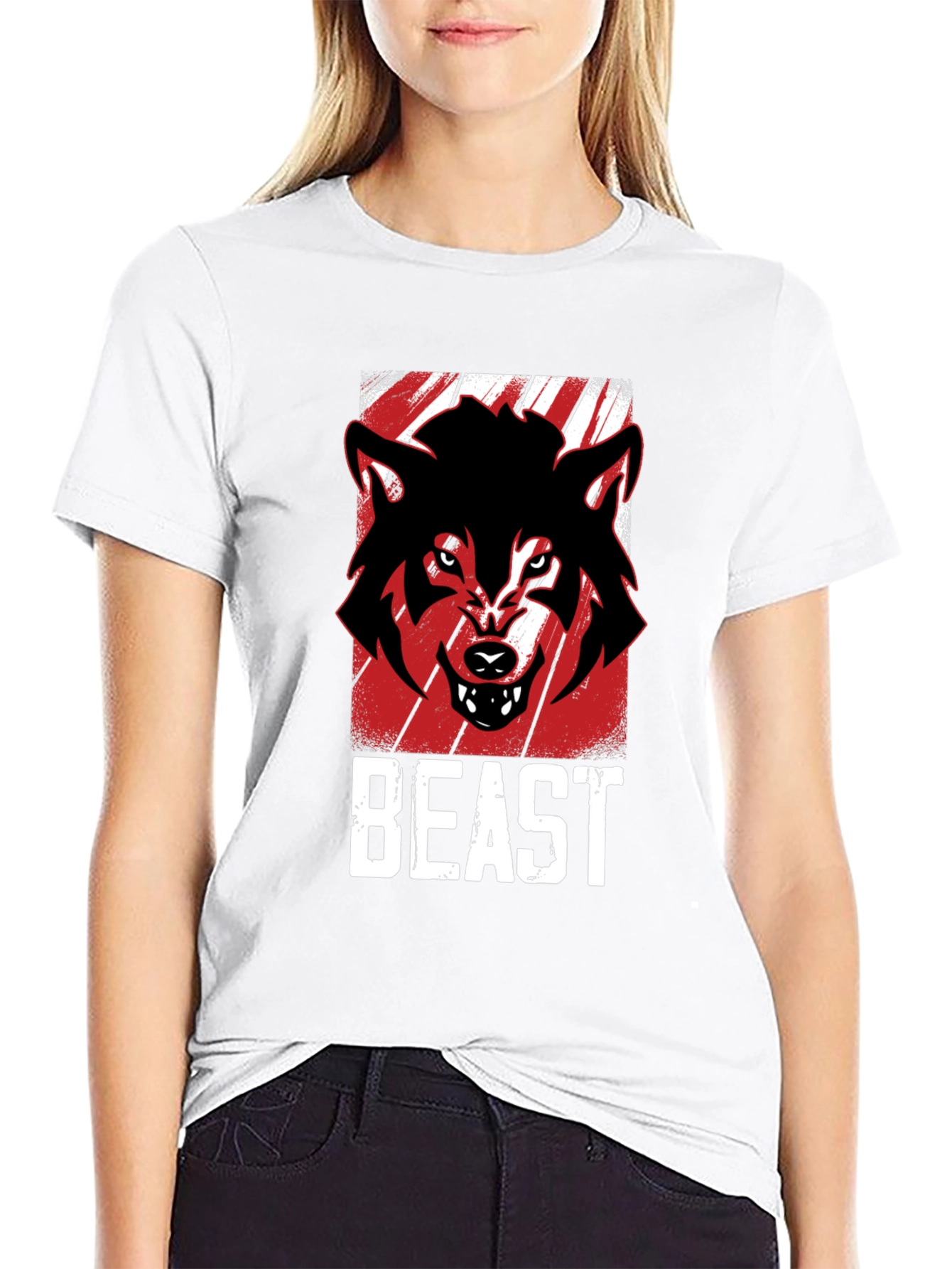 Beast Mode T-Shirt - Angry Wolf Graphic Tee