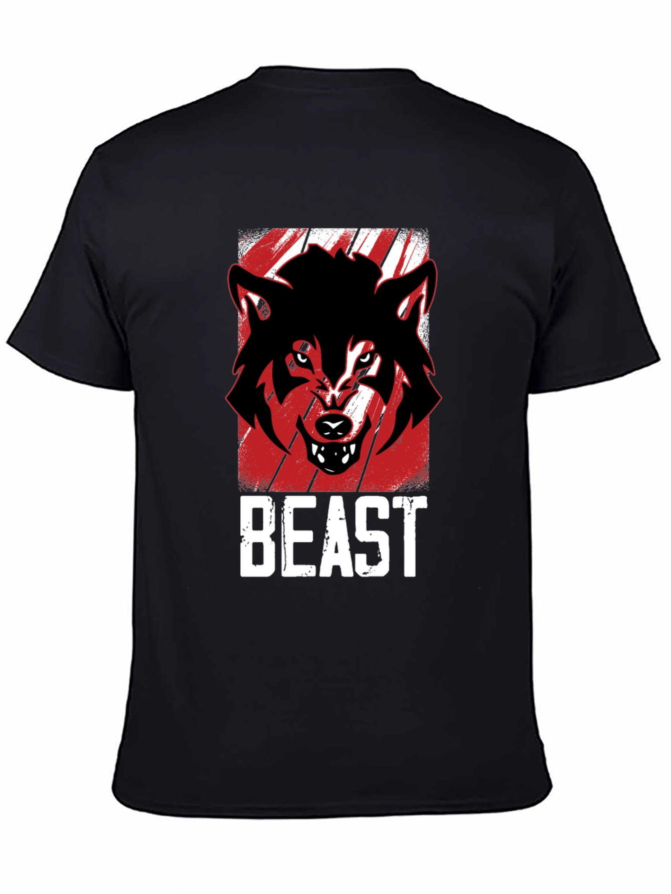 Beast Mode T-Shirt - Angry Wolf Graphic Tee
